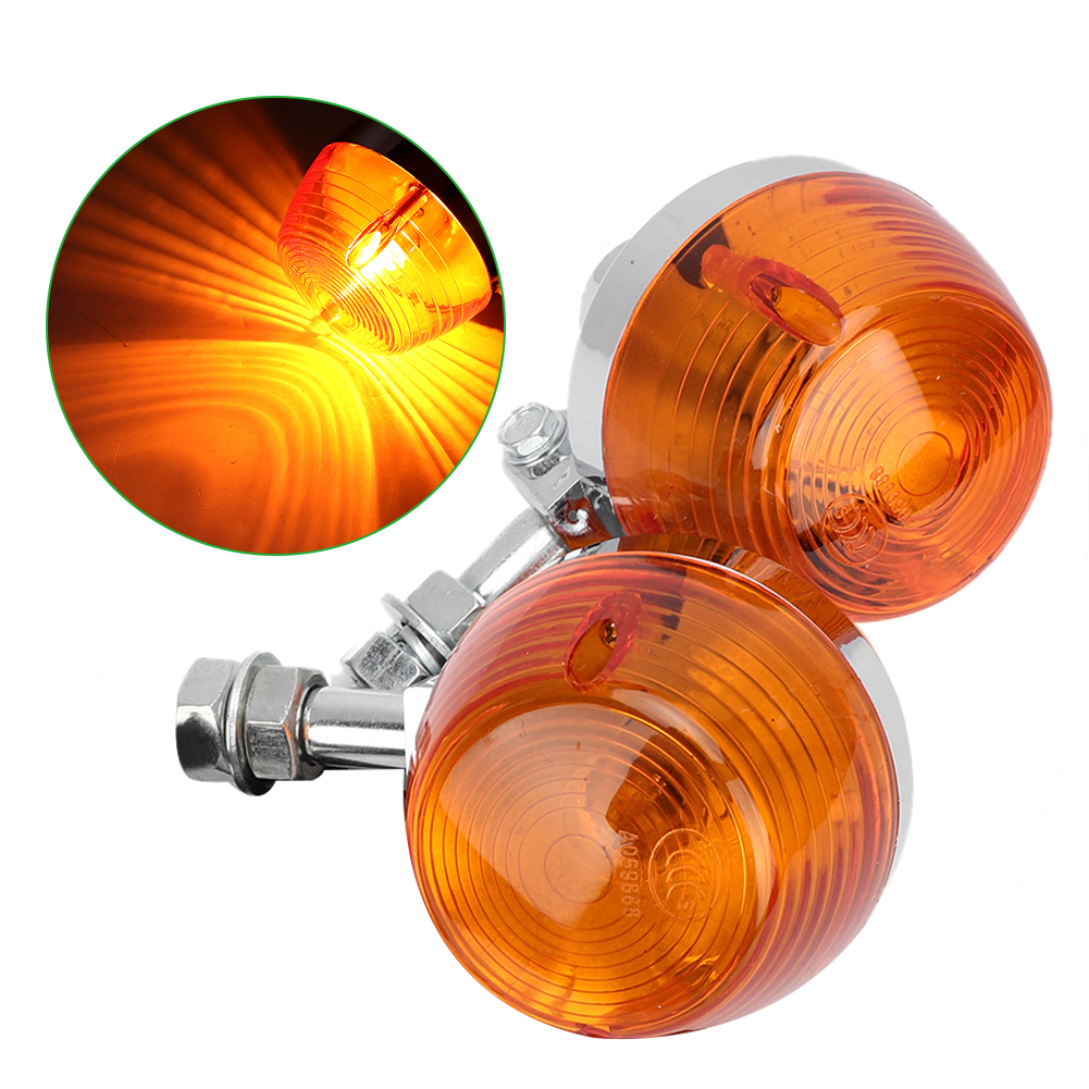 2 Stück Gelbe Led-blinker Für Motorräder, Blinker, Positions- Und Rücklichter