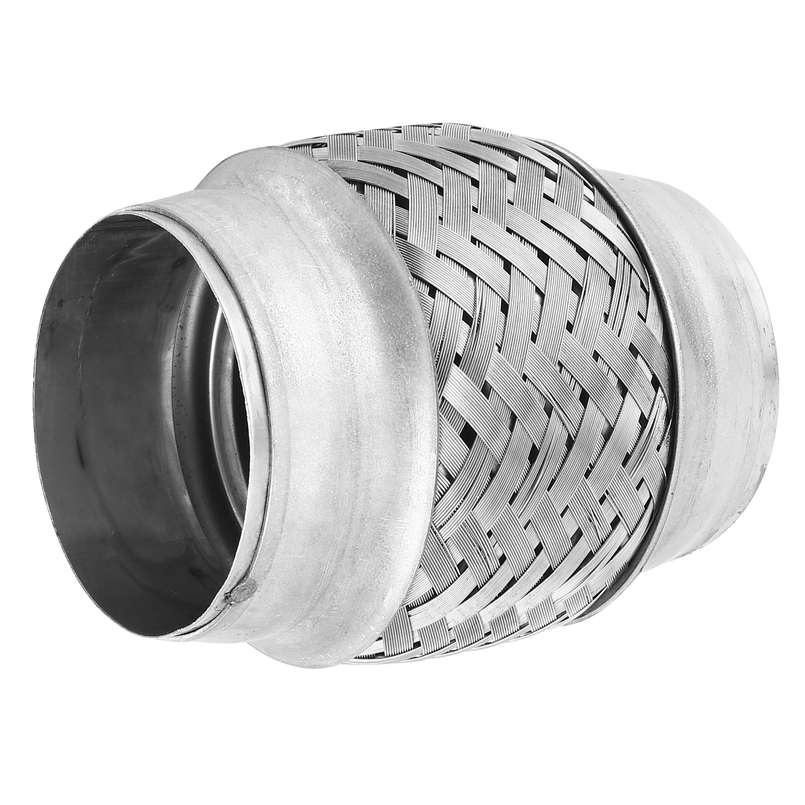 Universeller Auspuffbalg, Flexibel, Geflochtenes Edelstahlgewebe, 63,5 Mm Durchmesser, 102 Mm Länge