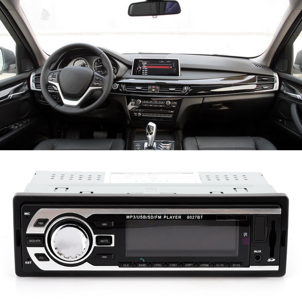 12-v-autoradio Mit Mp3, Fm, Usb, Aux, Armaturenbrettempfänger, Fernbedienung Inklusive, Autoradio-player
