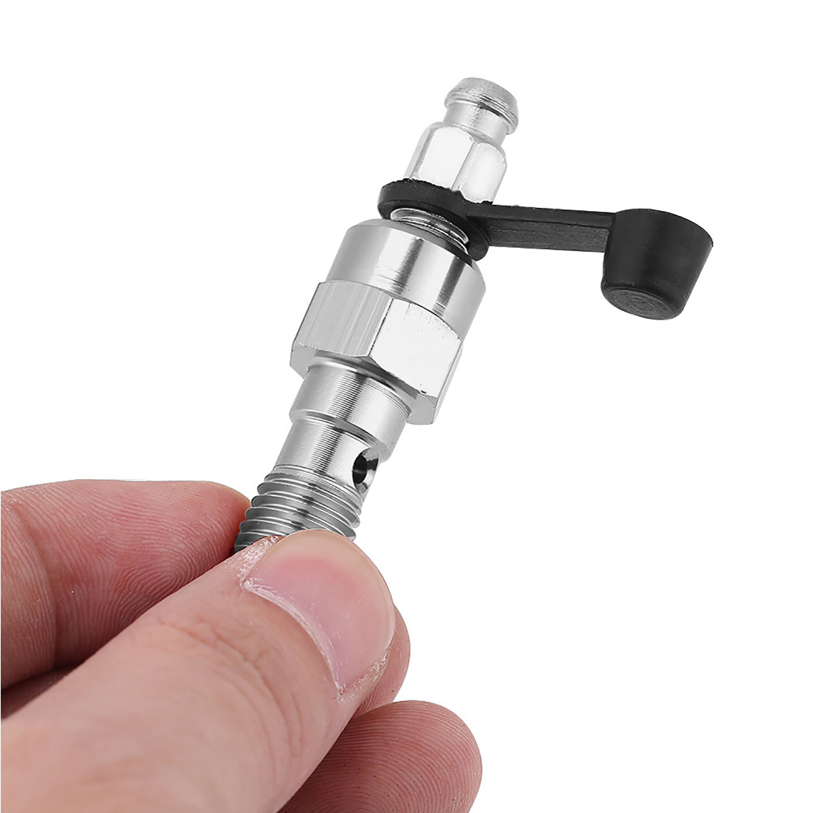 Entlüftungsschraube M10x1,25 Mm Für Motorradbremssattel, Hohlschraube, Staubkappe, Silber, Hauptbremszylinder-austauschsatz