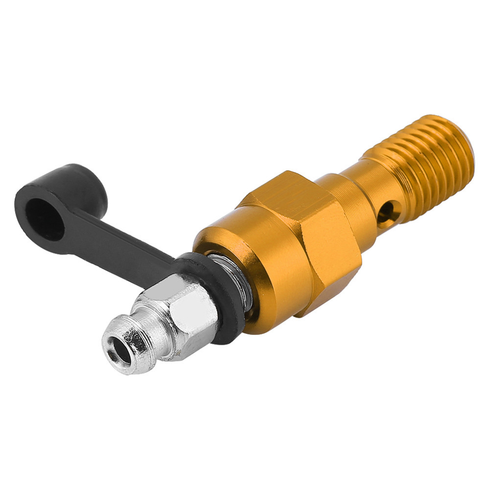 Entlüftungsschraube M10x1,0 Mm Für Motorradbremssattel, Hohlschraube, Staubkappe, Goldfarben, Ersatzteilset