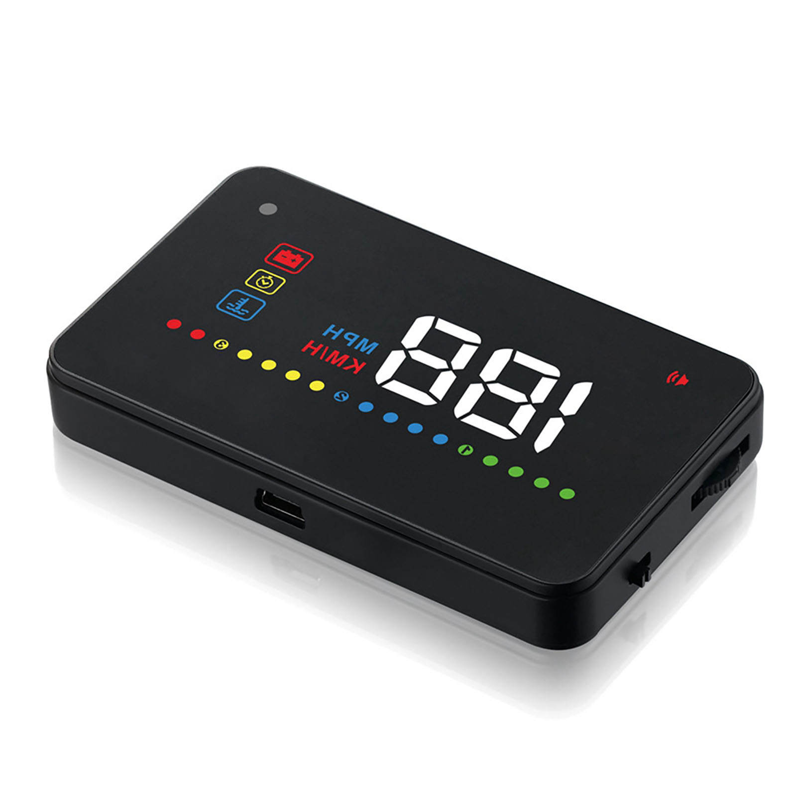 A200 Universelles 3,5-zoll-head-up-display Mit Tachometer, Obd2-anschluss Und Windschutzscheibenprojektion