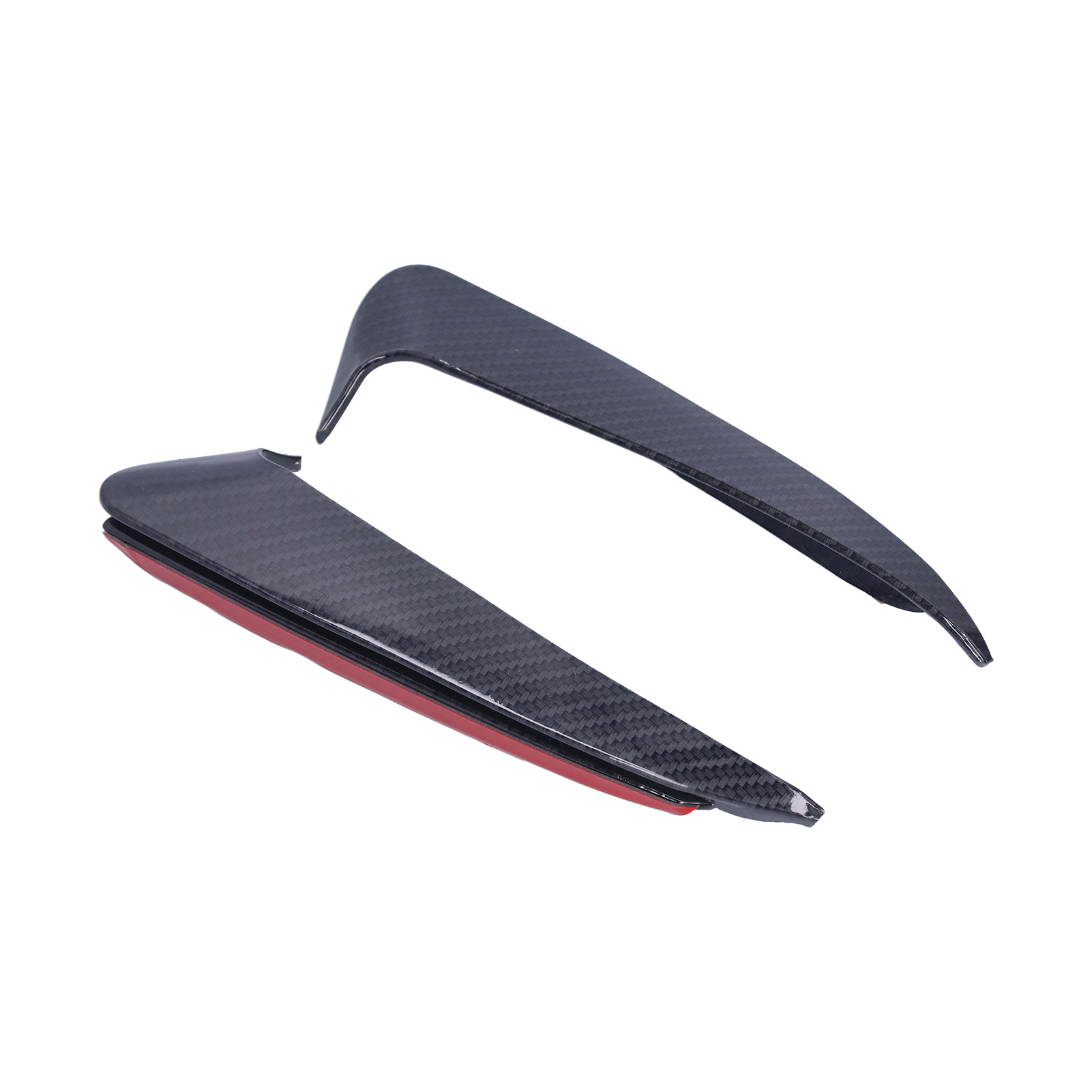 2x Heckstoßstangen-seitenflügel Canards Links Rechts Kompatibel Mit Mercedes-benz C-klasse W205 C180 C200 (carbonfaser-optik)