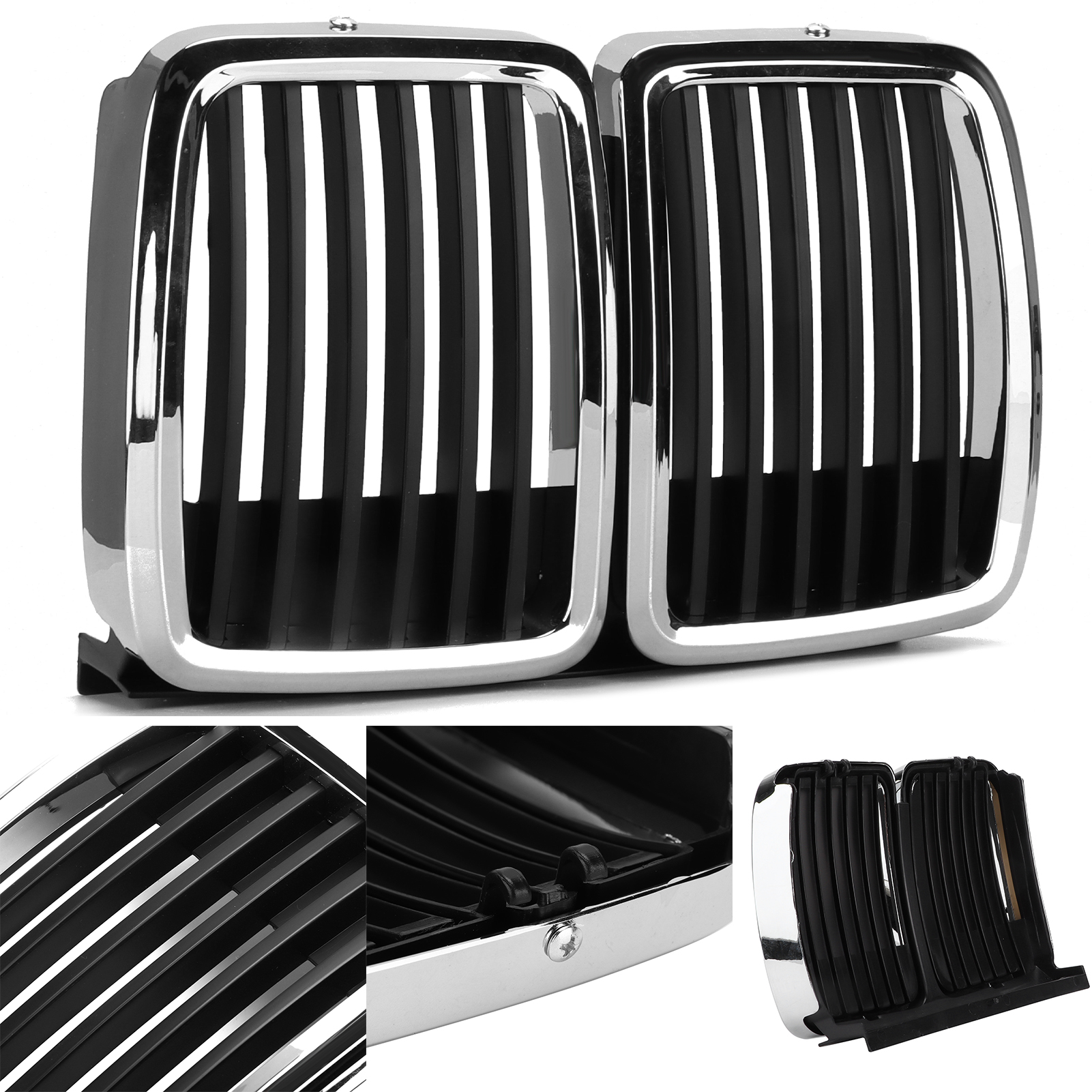 Frontgrill Aus Chrom 51131884350 Als Ersatzteil Für Bmw E30 M3 3er 325i 318i 320i, Mittelgrill, Neues Autoteil