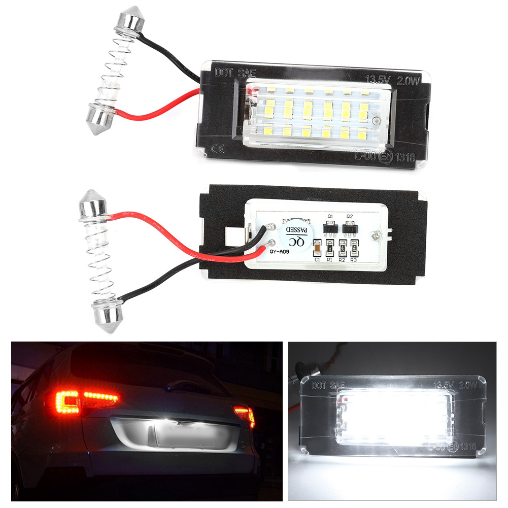 12v 18 Smd Led Kennzeichenbeleuchtung Für Mini Cooper R56 R57 R58 R59 2006-2014, Paar Kennzeichenbeleuchtung, Weiße Glühbirnen