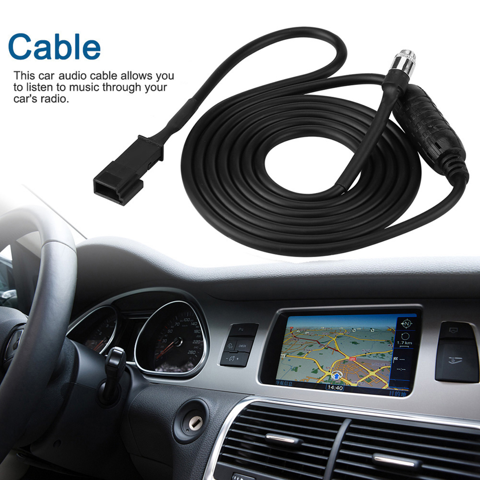 3-poliges Aux-audioadapterkabel Für Bmw E39, E46, E53 Und X5 Autoradio, 16:9-anschluss, Cd-navigationssystem, 3,5-mm-klinkenbuchse, Ersatzteil