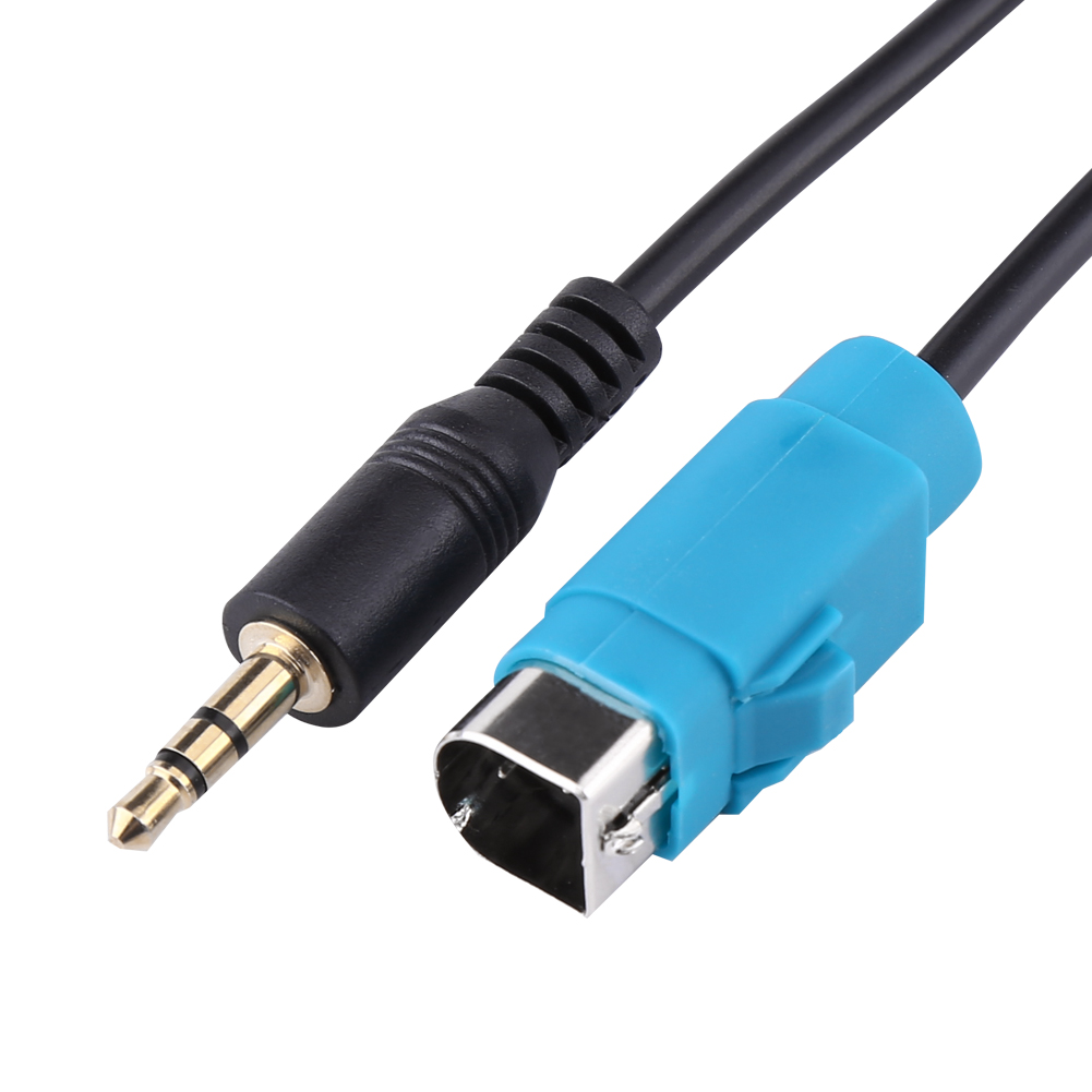 Aux-audiokabel Mit Full-speed-miniklinken-eingangsadapter Für Alpine Cda Cde Iva Autoradios