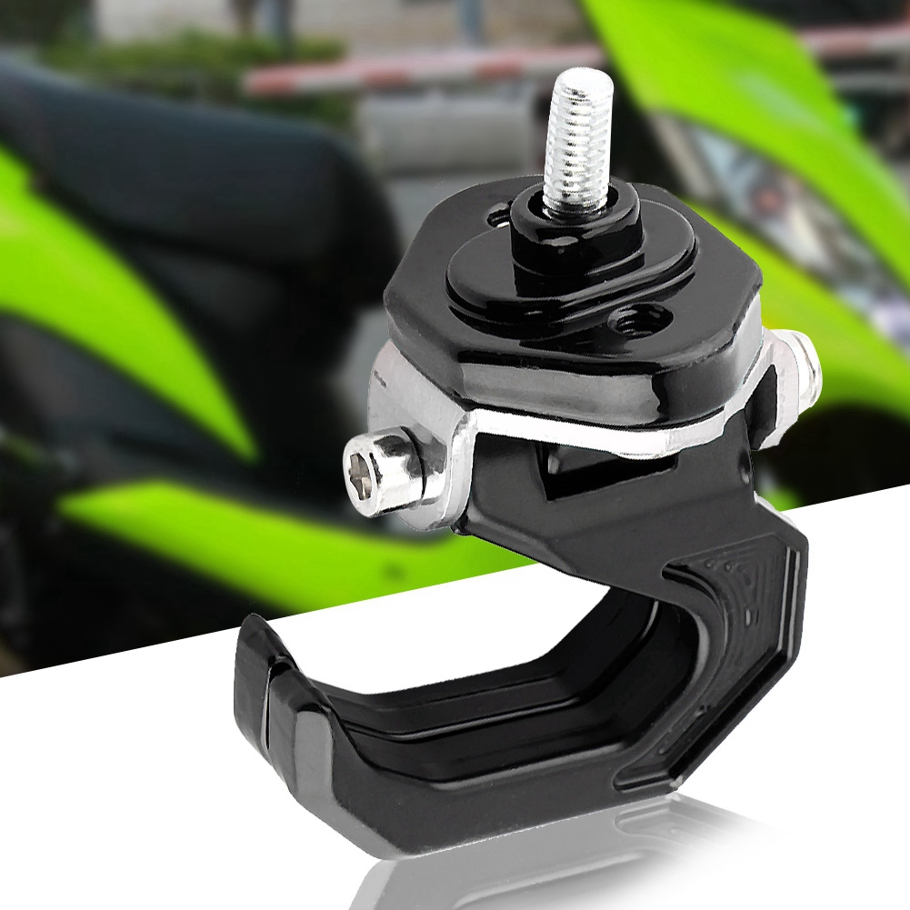Universeller Motorradgepäckträger, Satteltaschenhalterung, Haken, Aluminium, Schwarz/silber, Tankbefestigung