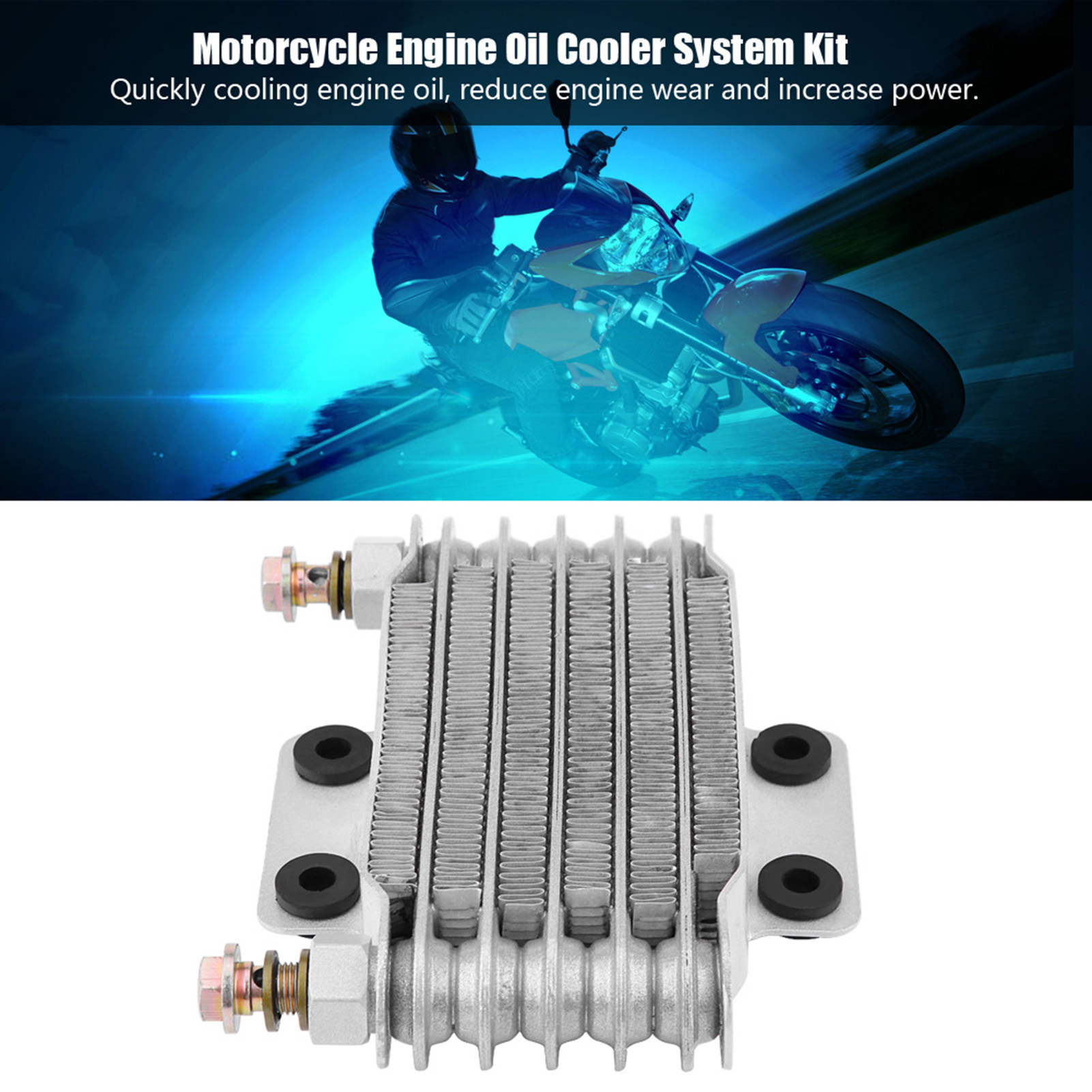 Motorölkühler-kit Für Cb Cg 100-250 Cm³, 85 Ml, Silber