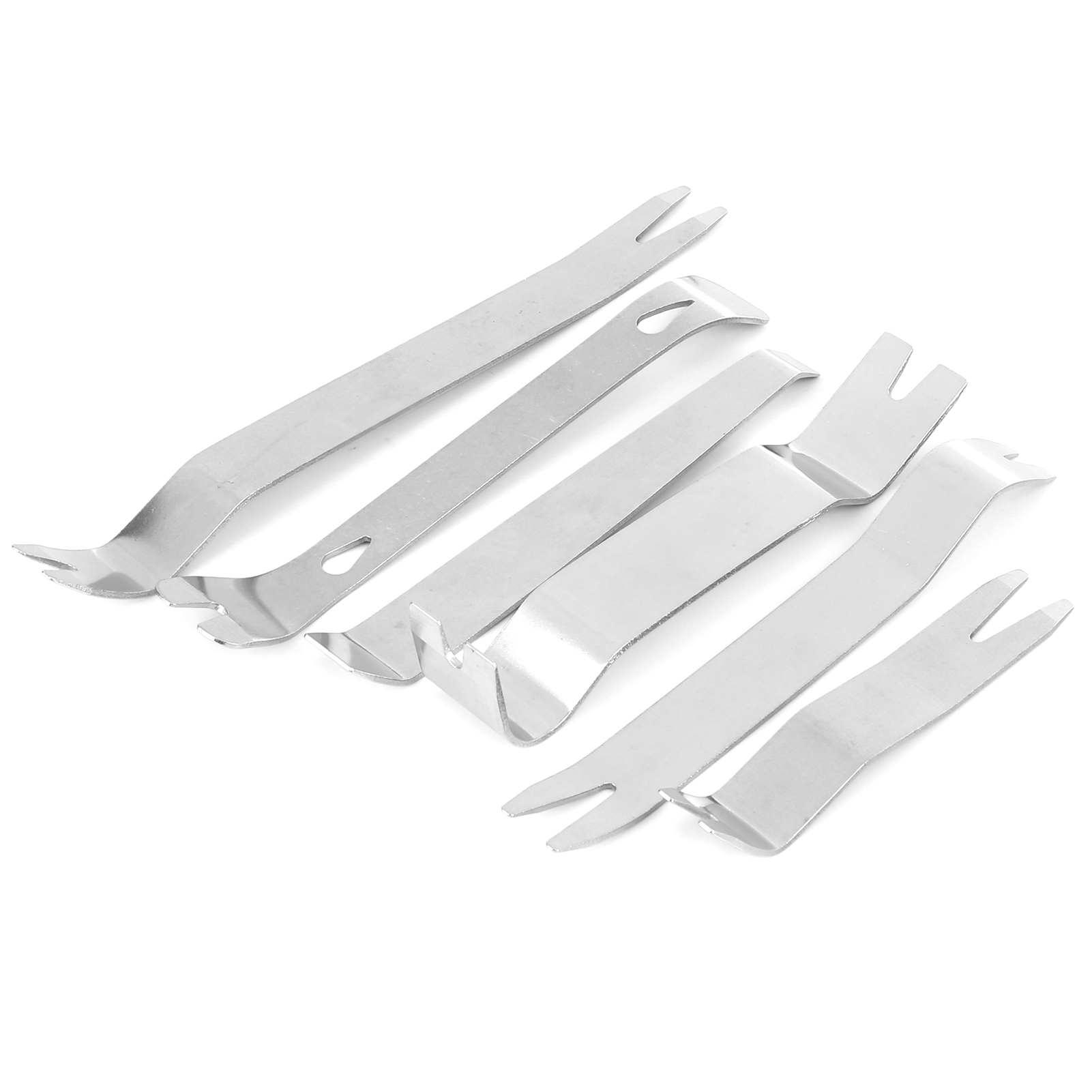 6 Ergonomische Ausbauwerkzeuge Aus Stahl Für Radios Im Innenraum, Armaturenbrett, Mittelkonsole, Clips Und Verkleidungen.