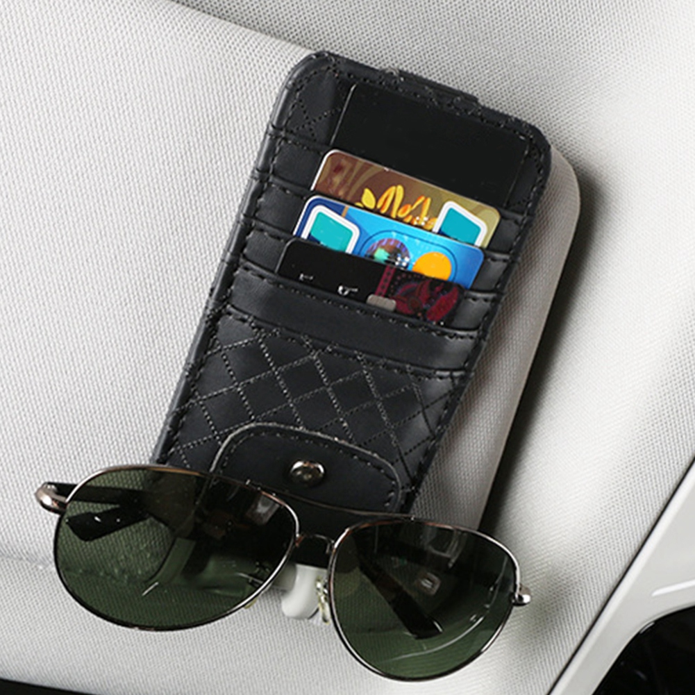 Multifunktionale Auto-sonnenblenden-organizer-tasche Mit Kartenhalter, Aufbewahrungstaschen, Dokumententasche, Autozubehör, 1 Stück