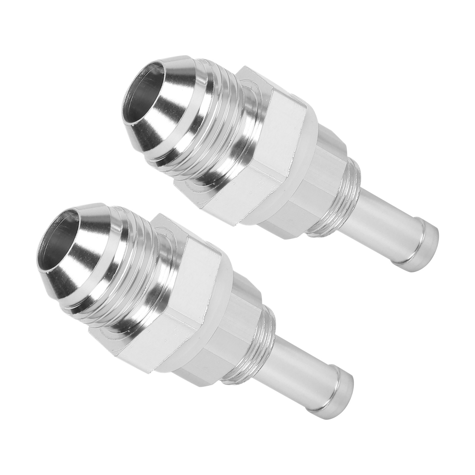 An8 Auf 3/8 Zoll Aluminium-adapterstück, 2 Stück, Für Kraftstoffleitungen Aus Gummi, Kunststoff Oder Nylon, Kraftstoffpumpenanschluss.