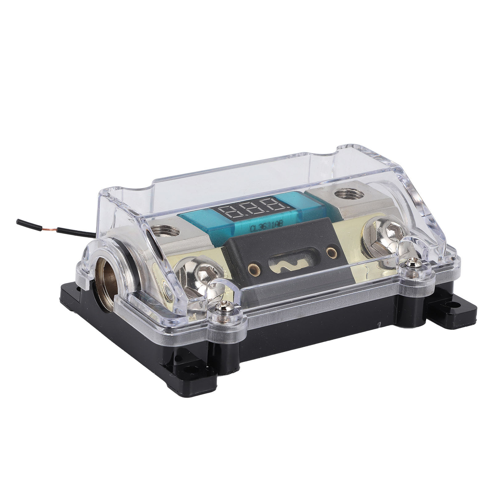 1x0ga Eingang, 1x4ga Ausgang Sicherungshalter, Verteilerblock Mit Digitalvoltmeter Für Auto- Und Boots-audio