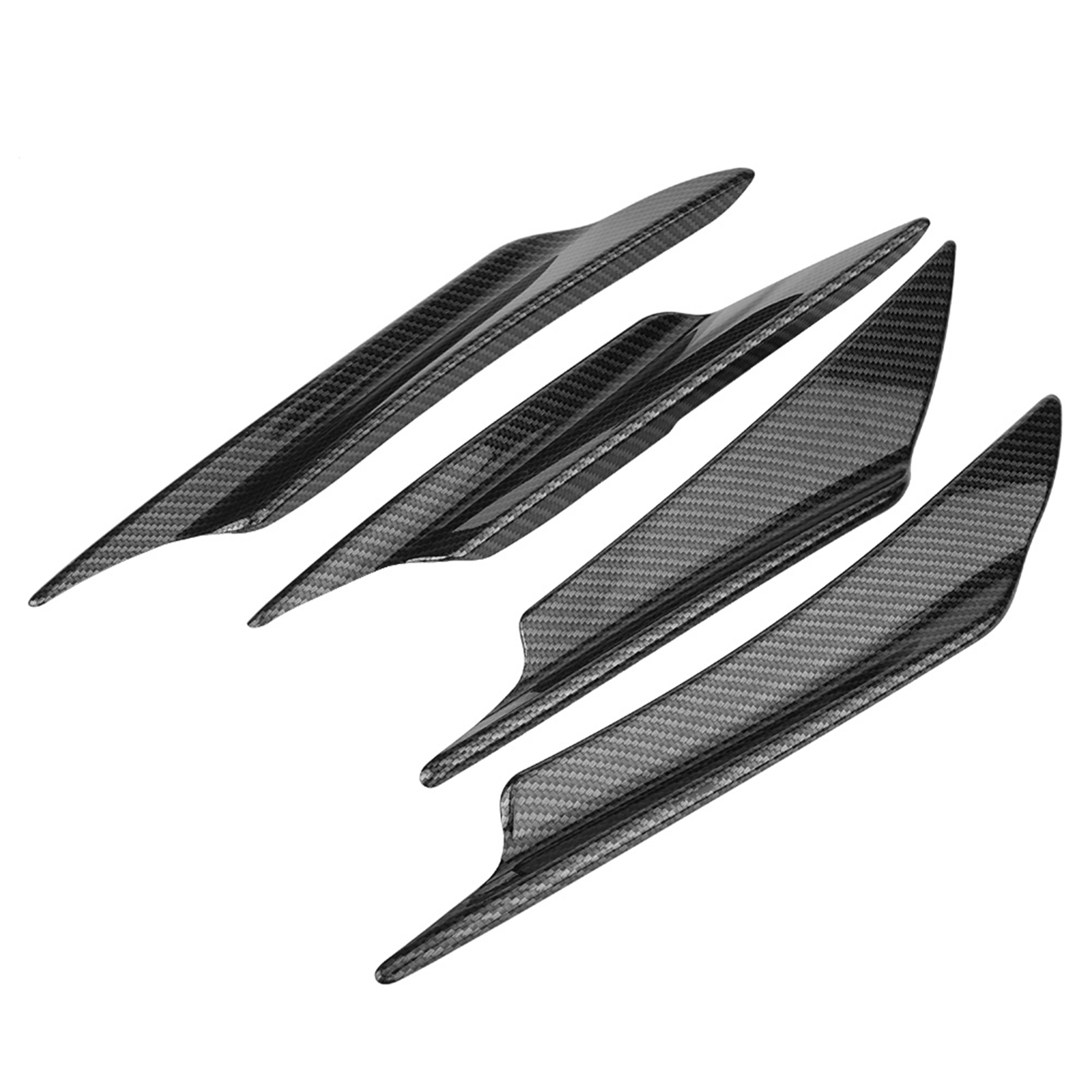 4 Frontstoßstangenlippen Aus Kohlefaser, Canard-splitterspoiler, Karosserieflügel, Sportstoßstangen-finish-kit