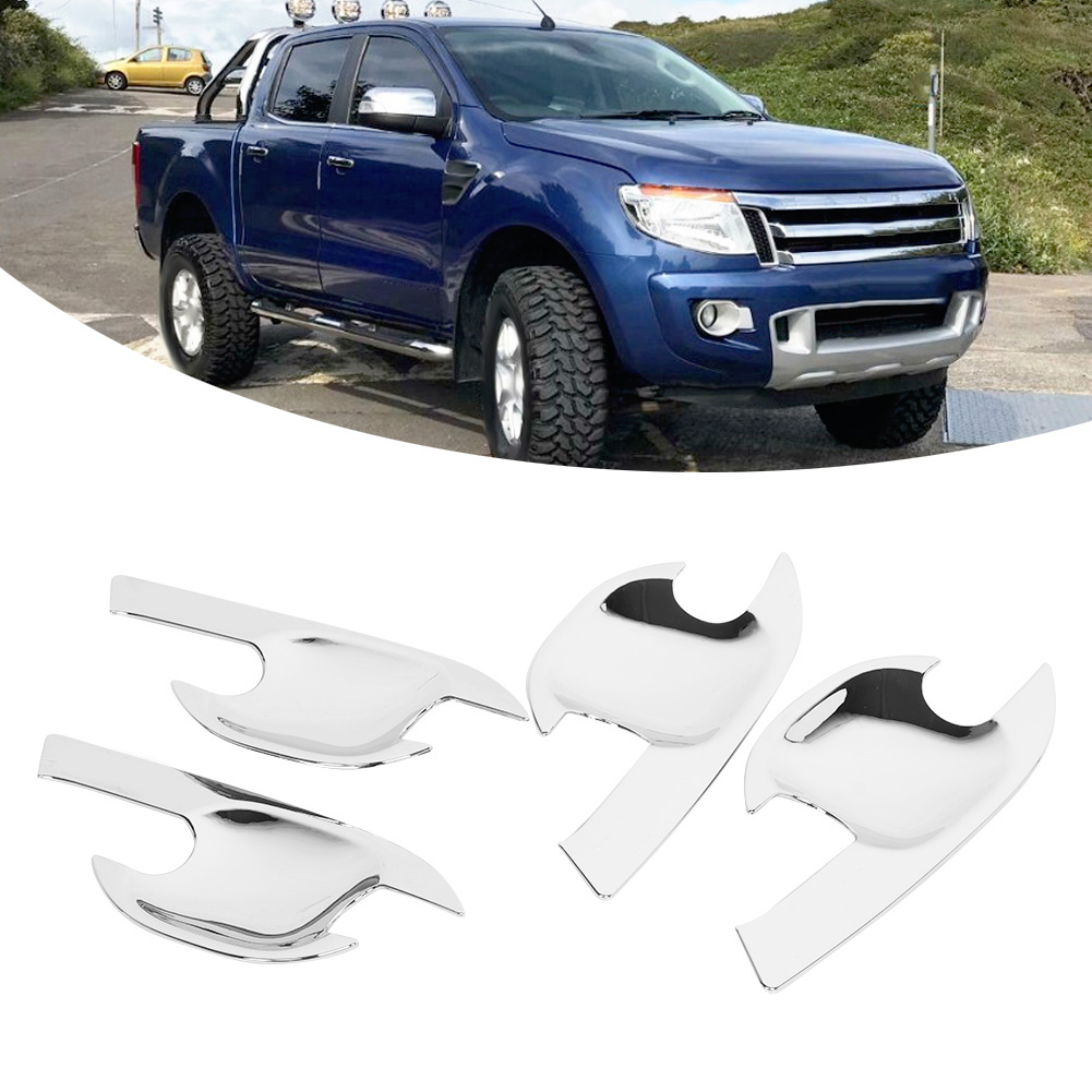 4-teiliges Set Verchromter Türgriffschalen Für Ford Ranger T6 T7 (2012–2016)