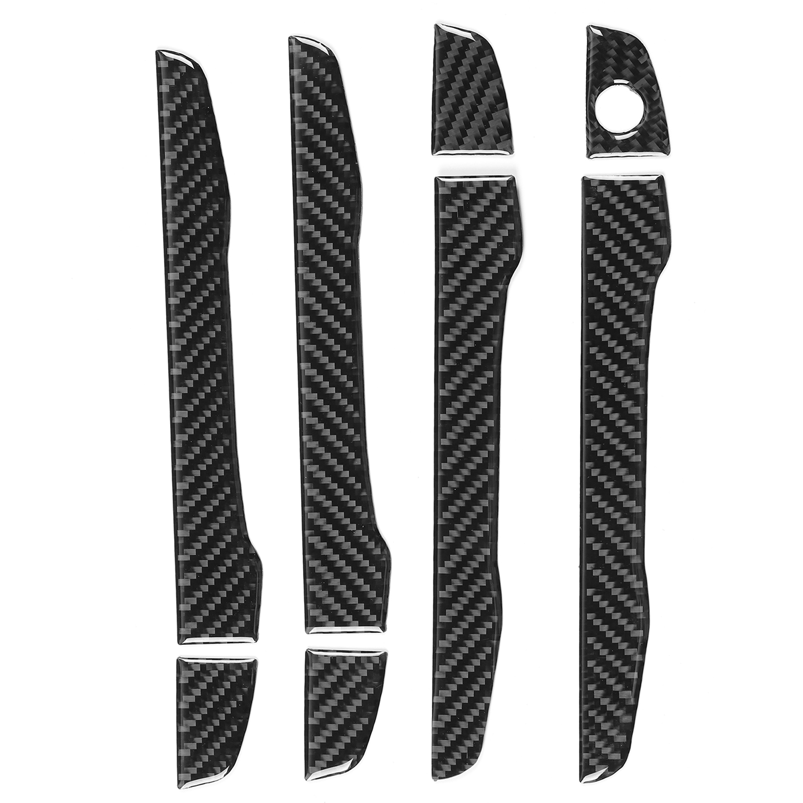 8-teiliges Set Aus Weichen Türgriffen Aus Kohlefaser Für Den Außenbereich, Schutzzubehör Für Honda Cr-v 2016-2019, Hochbelastbare Klebeleisten.