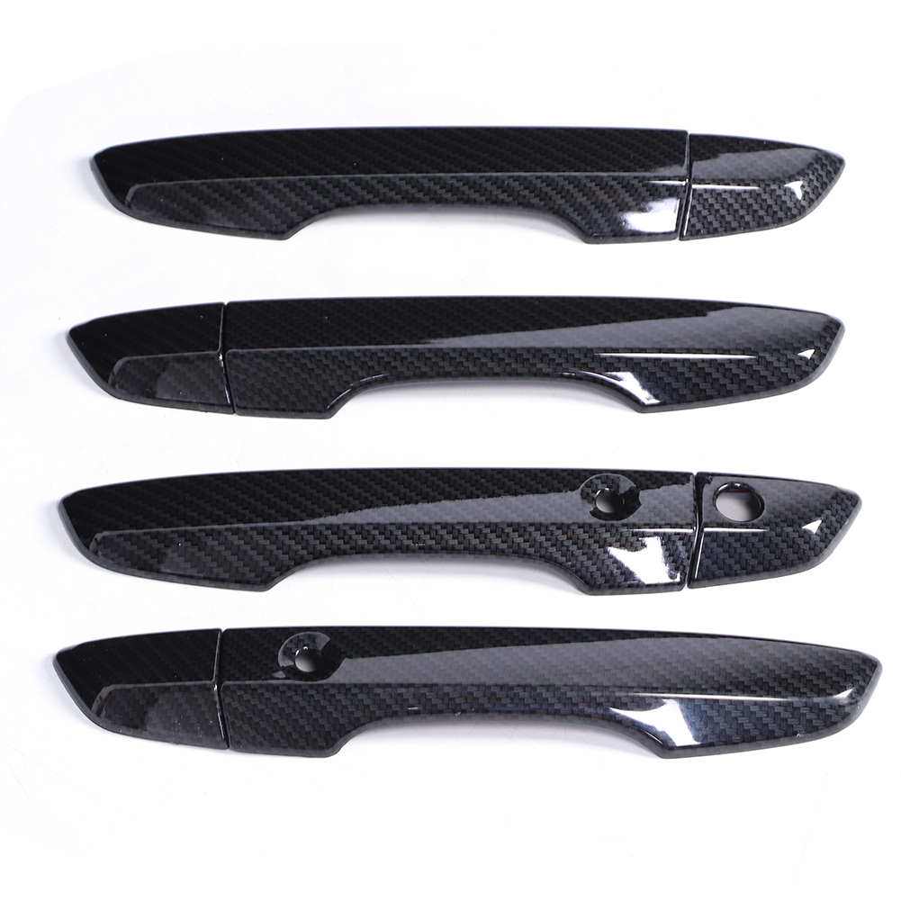 8-teiliges Set Intelligenter Türgriffabdeckungen Im Carbonfaser-stil, Passend Für Honda Civic 10. Generation 16-19