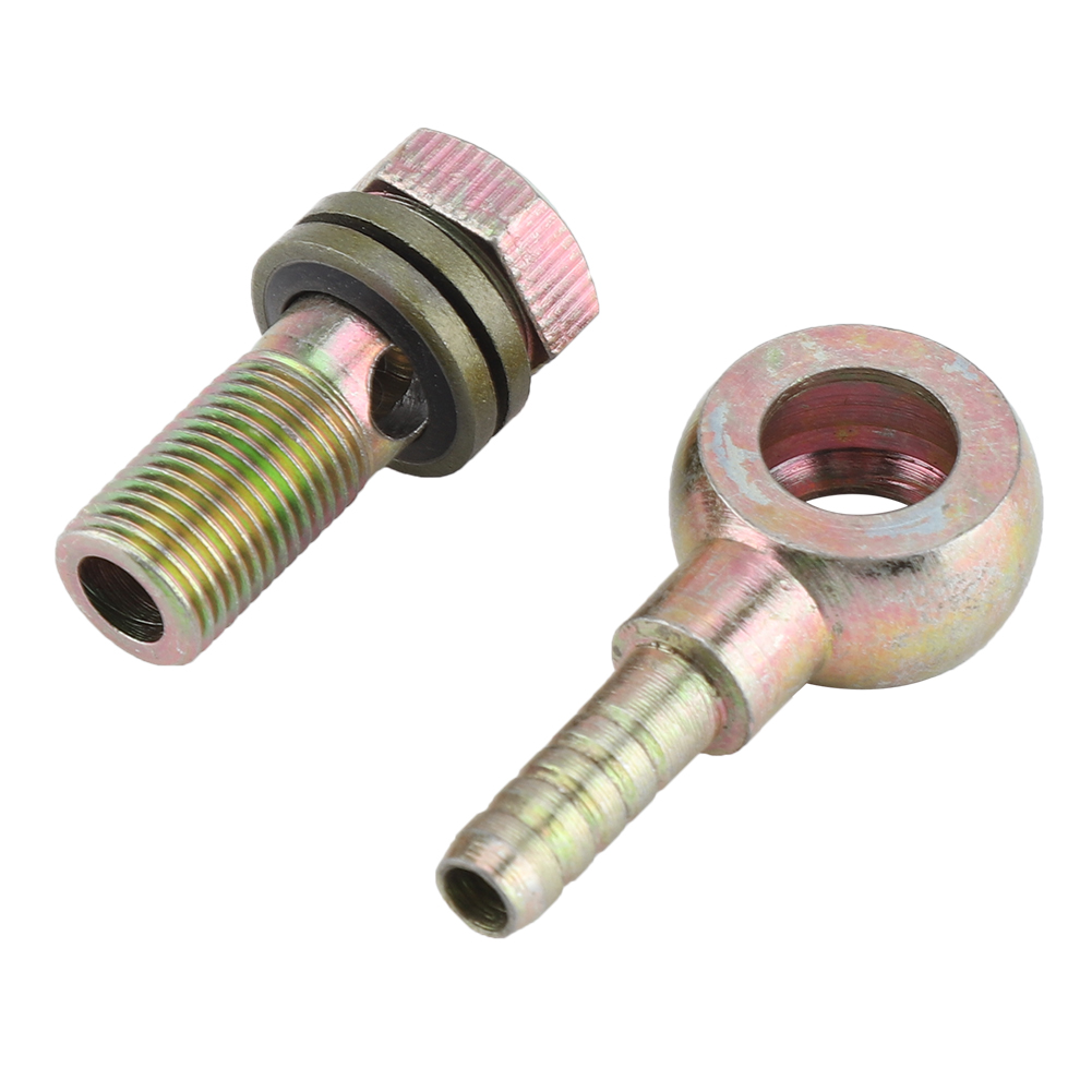 Paar Motorrad-ölkühleradapter M10 X 1,0 Mm, M8 Kugelkopf-befestigungsstopfen, Aluminium-ersatzanschlüsse.