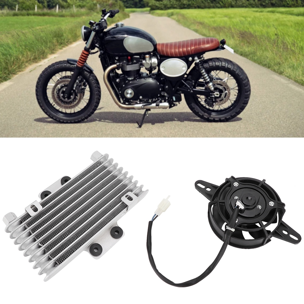 Aluminium-motorkühler Für Motorräder, Universeller Öllüfter, Verbesserter Wasserkühler