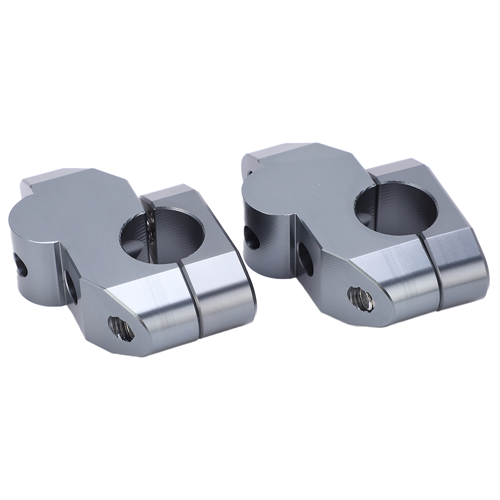 7/8-zoll-cnc-gefräste Aluminium-lenkererhöhungen Für Motorräder, Universelles Modifikationszubehör, Titan-finish
