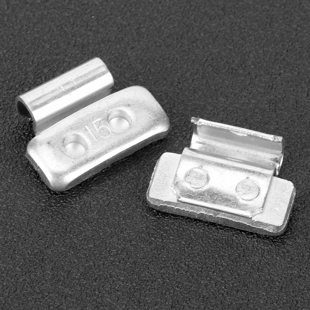 15 G (0,53 Oz) 100 Stück P-förmiges Auswuchtgewicht Aus Aluminiumlegierung Zum Anclipsen Für Stahlfelgen