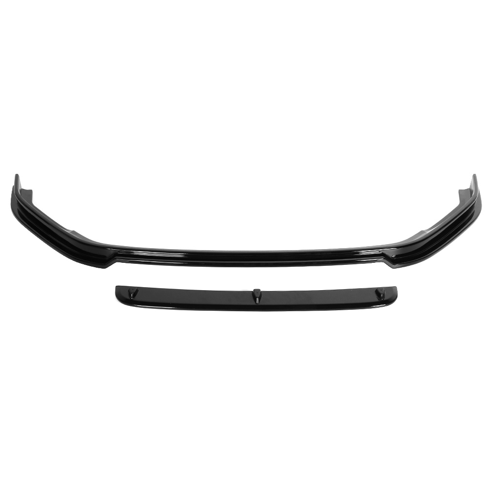 Glänzend Schwarzer Revozport Style Doppellippen-frontspoiler-splitter, Passend Für Mk7.5 R 2017–2020