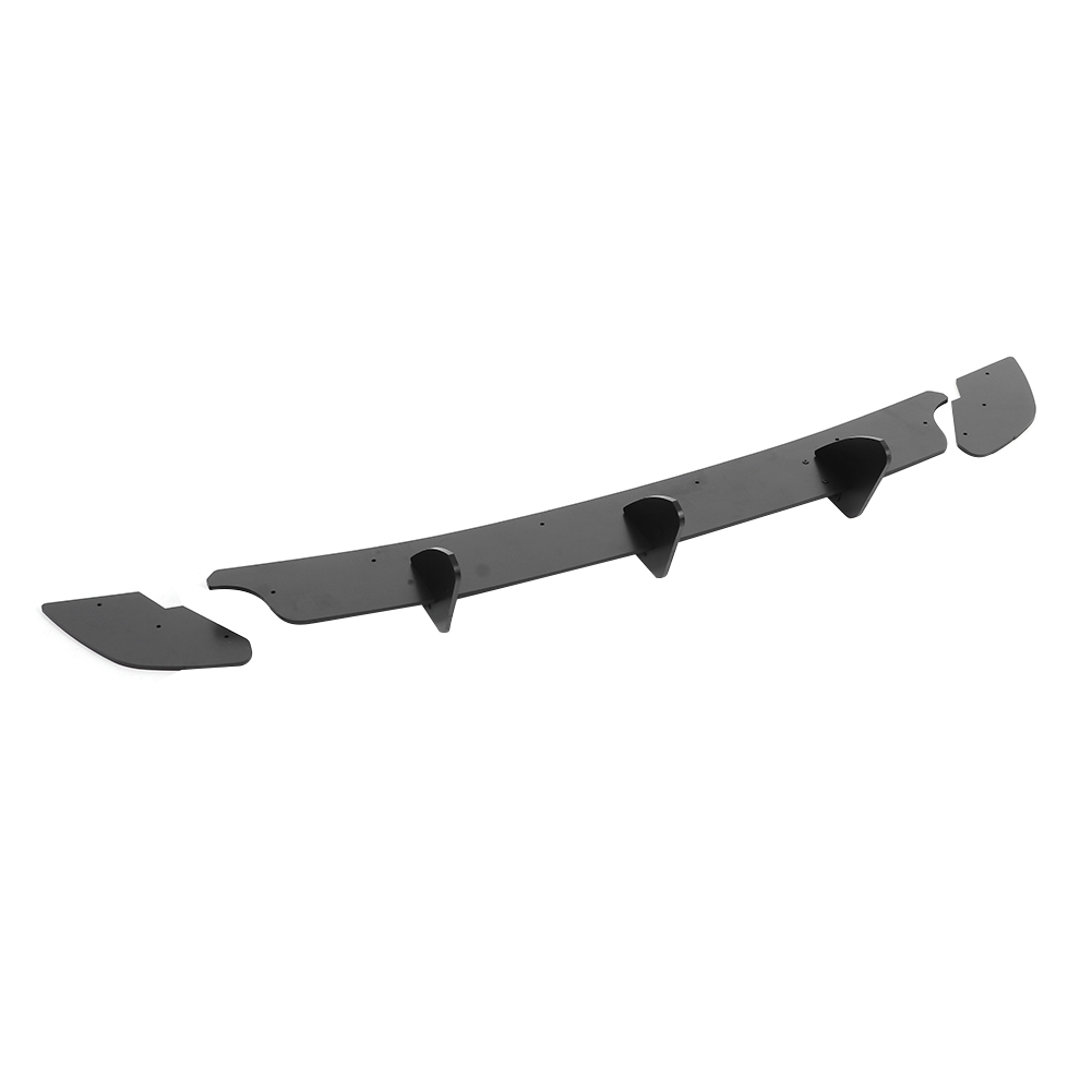 3-teiliges Set Heckstoßstangendiffusor In Mattschwarz Mit Seitensplittern, Passend Für Mk6 2009-2013