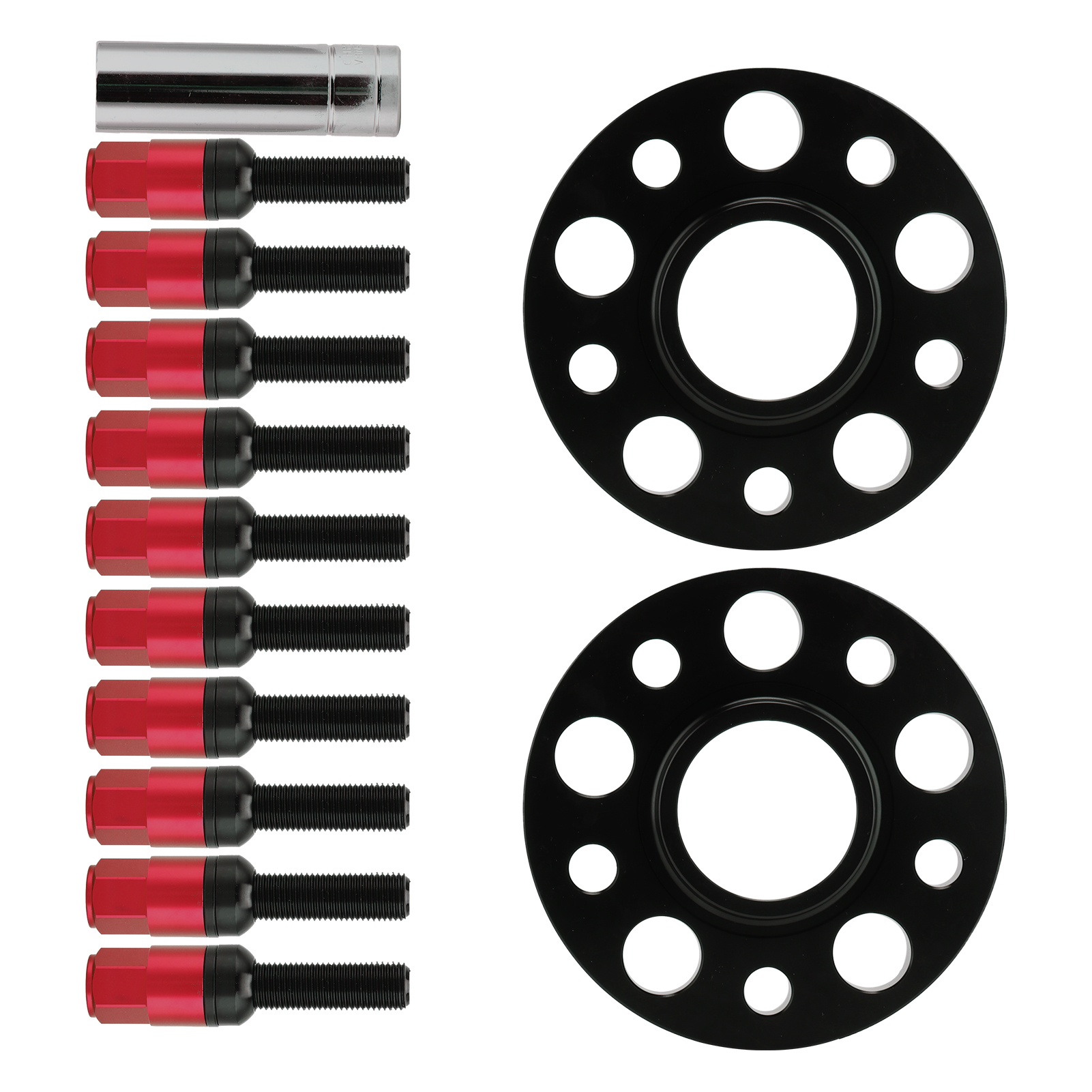 Radabstandshalter-set M14x1,25 Mit 20-mm-flansch, Passend Für Bmw 1er F40 (2019–2020), Rot