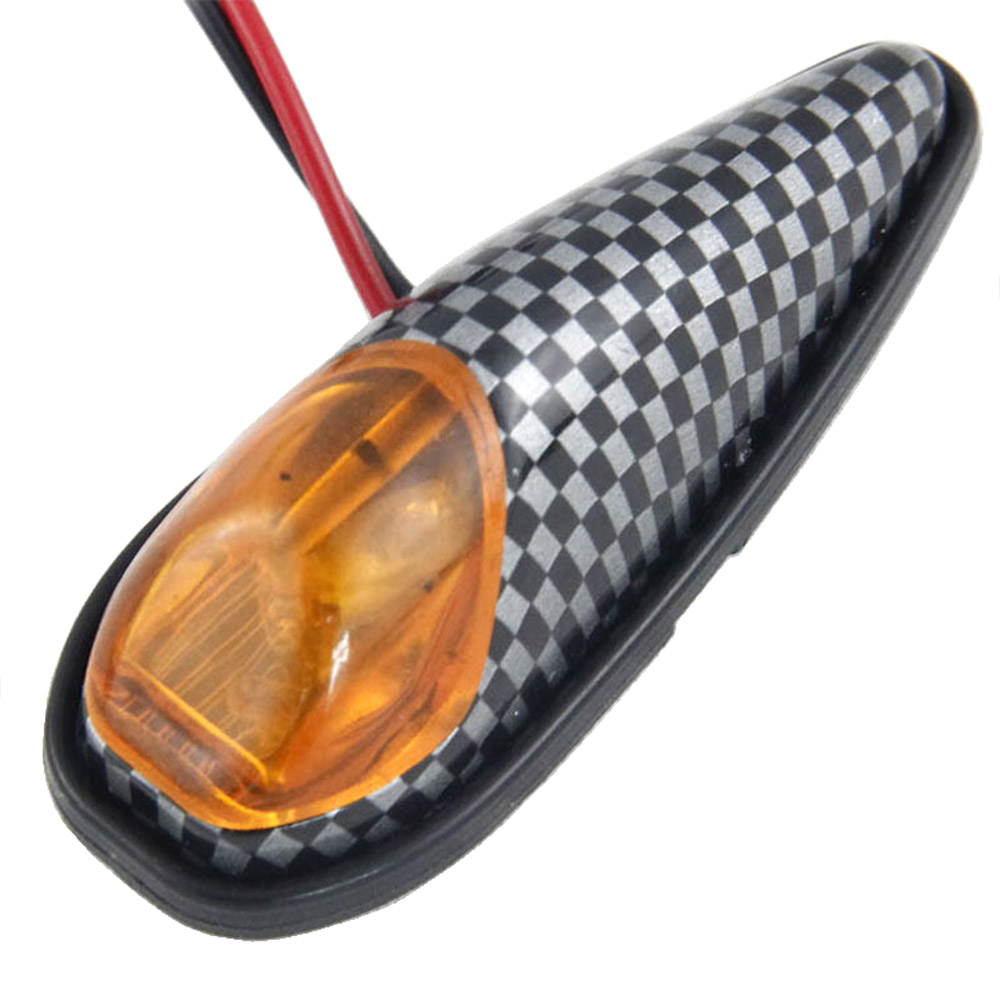 Hochleistungs-led-motorradblinker, Katzenaugen-blinker, Schlangenmuster, Gelbes Licht
