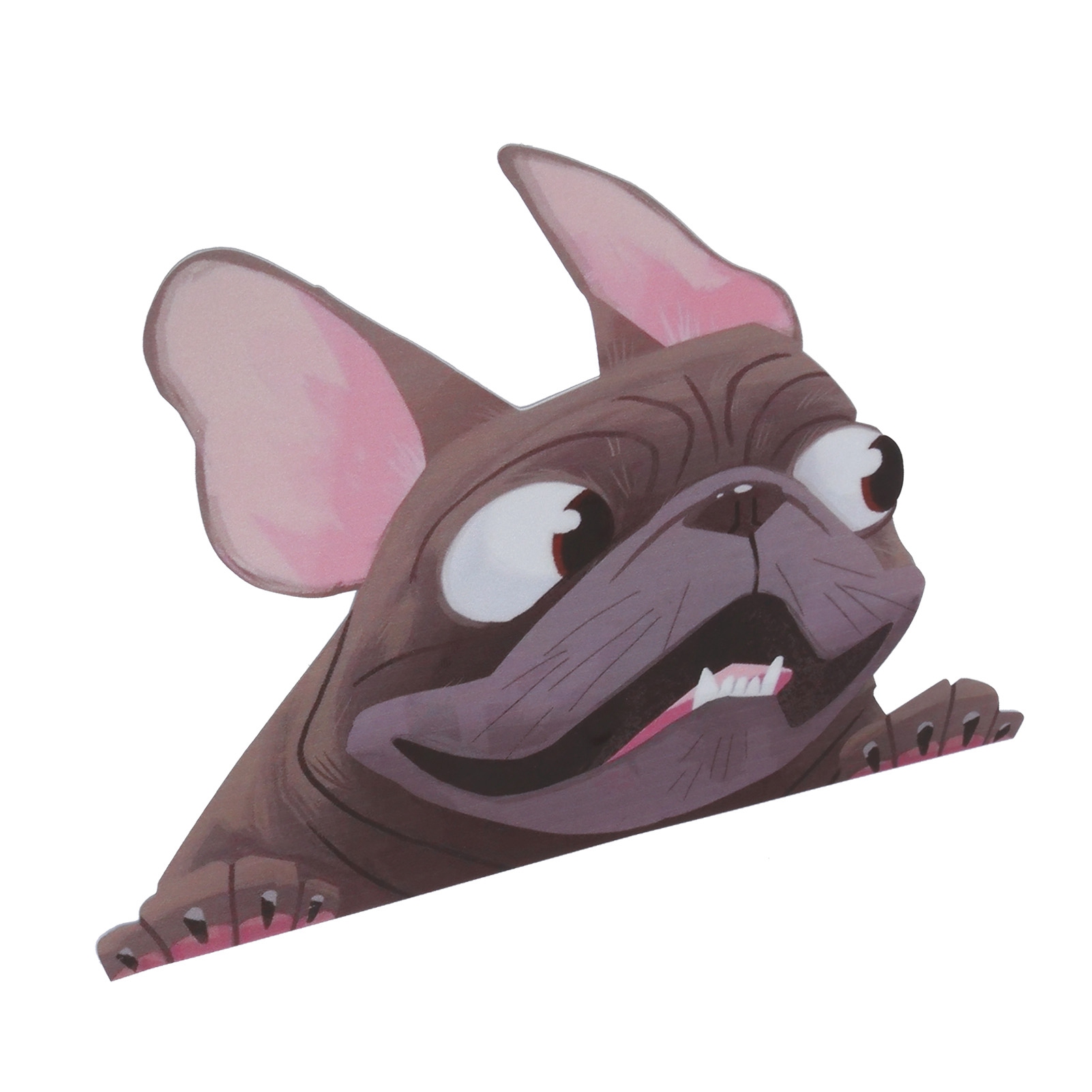 Niedlicher Hunde-autoaufkleber, 22 X 16 Cm, Aus Pvc, Wasserfest, Schwarz