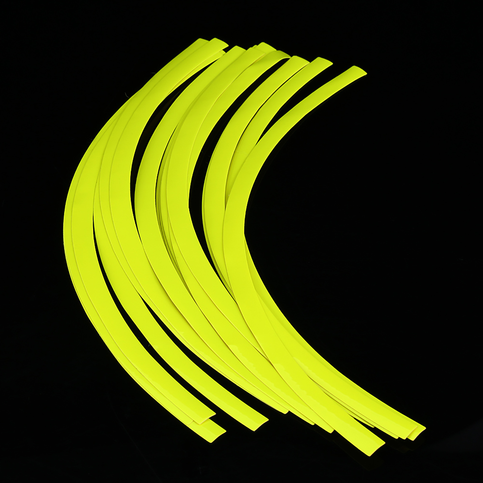 Dekoratives Reflektierendes Klebeband Für Auto- Und Motorradfelgen, 6-farbige Selbstklebefolie, Fluoreszierendes Gelb, Sicherheitsnadelstreifen