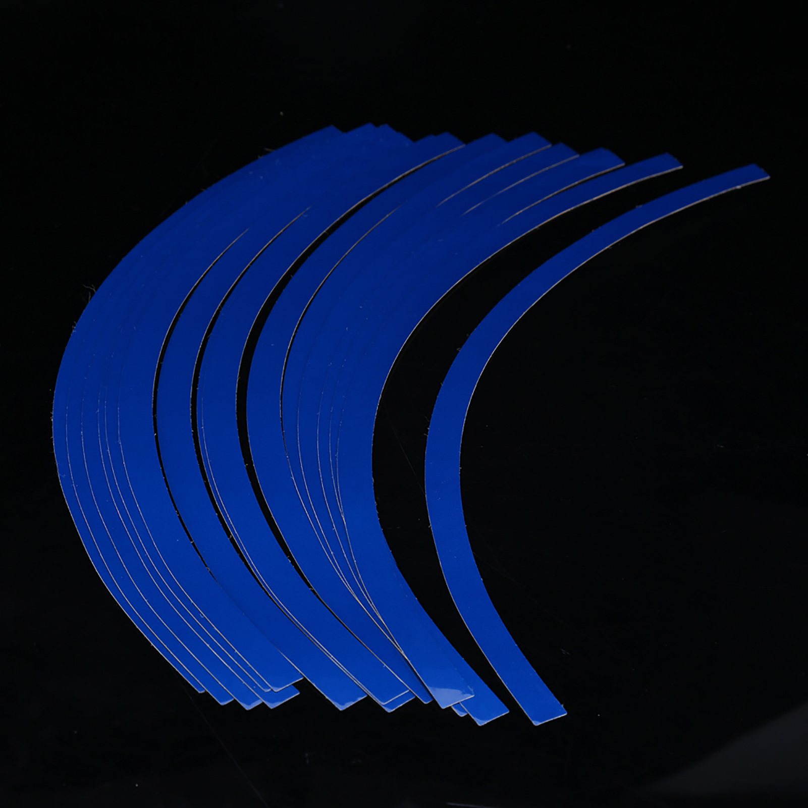Reflektierender Zierstreifen Für Auto- Und Motorradfelgen, 6-farbiger Nadelstreifenkleber, Blaue Folie, Sicherheit Und Stil