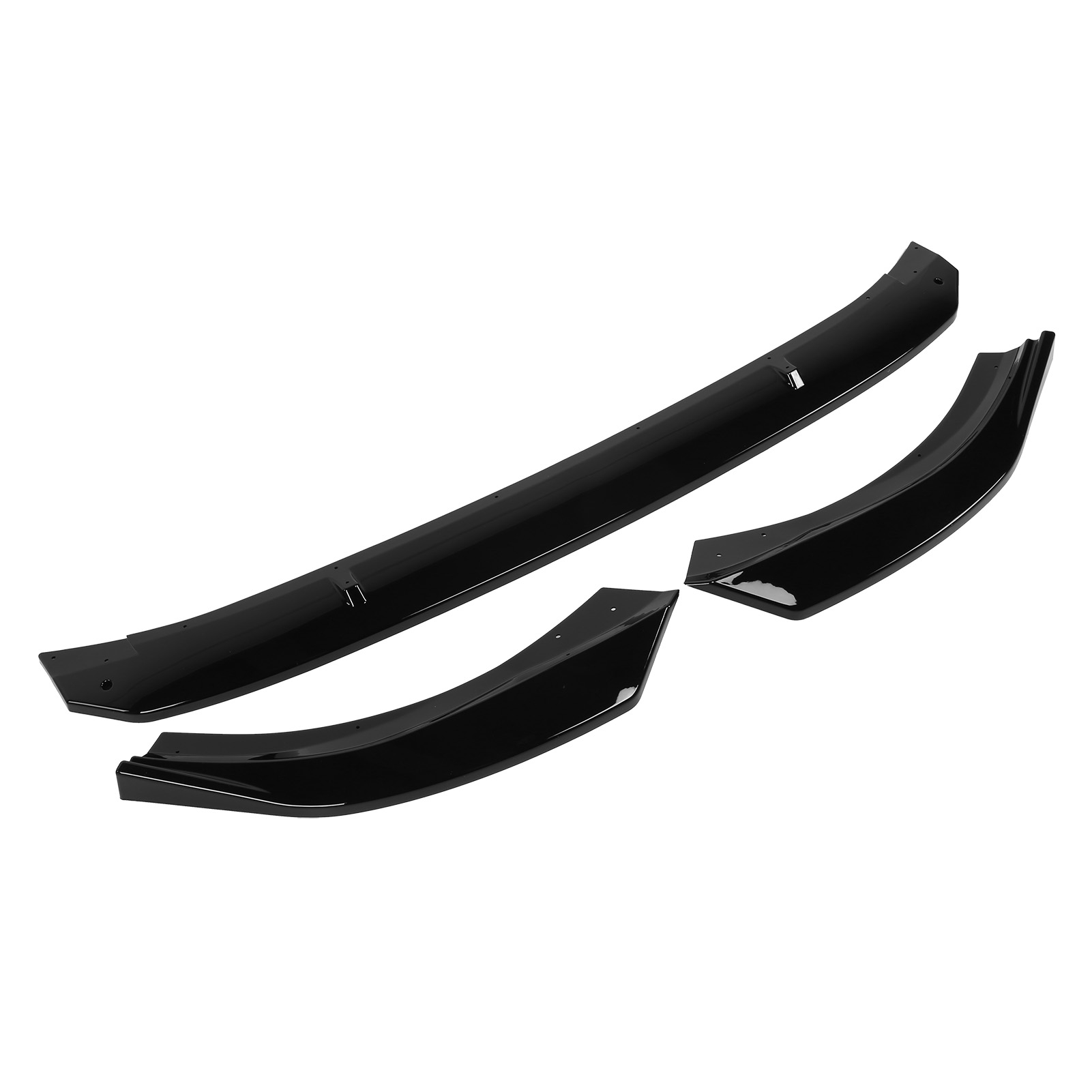 K·seek Design 3-teiliger Frontlippenspoiler, Kompatibel Mit Mk8 Standard Ab 2021, Glanzschwarz