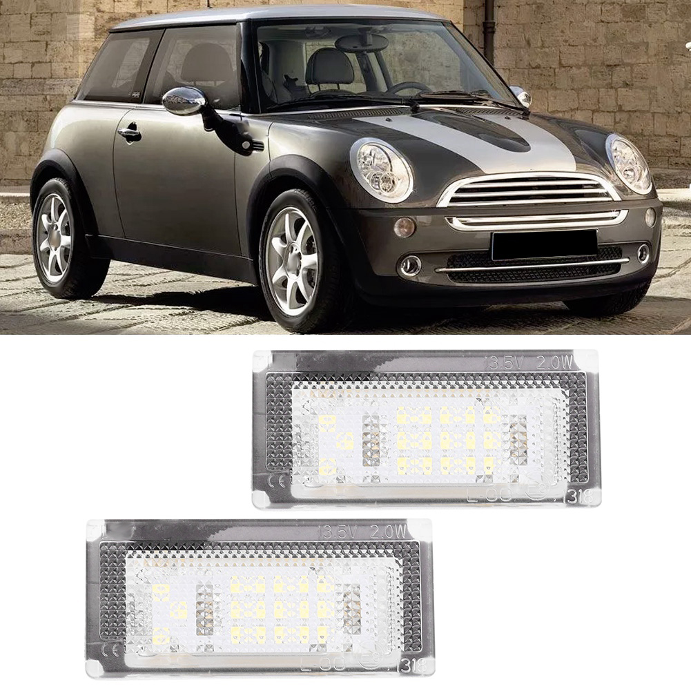 12v 18 Smd Led Kennzeichenbeleuchtung Für Mini Cooper S R53 2001-2006, Paar Kennzeichenbeleuchtung, Weiße Glühbirnen