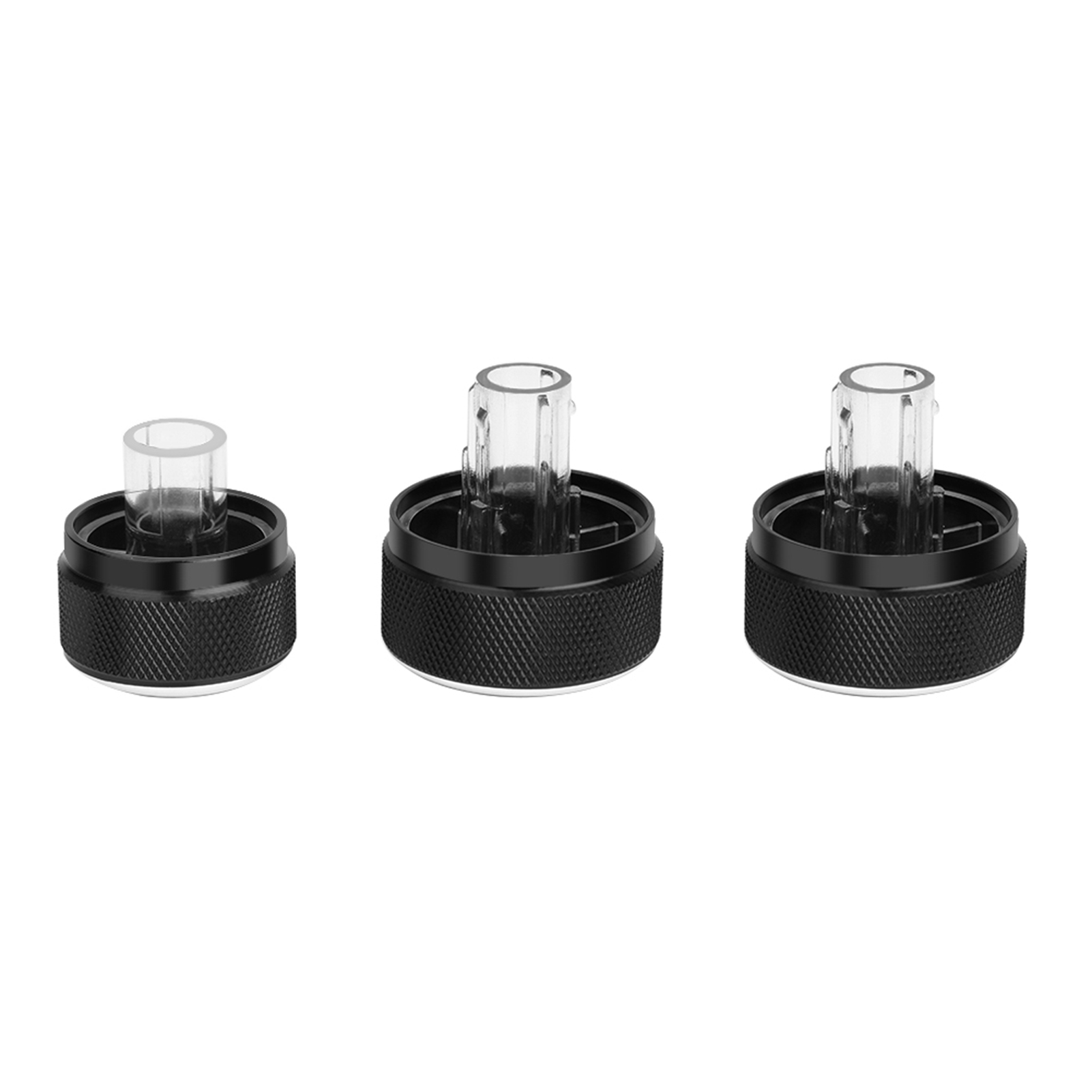 Klimaanlagen-bedienfeld Mit 3 Aluminiumknöpfen Für Volkswagen Golf 5 Mk5 (2005–2009) – Klimaanlagen-einstellgriffe, Silberfarben