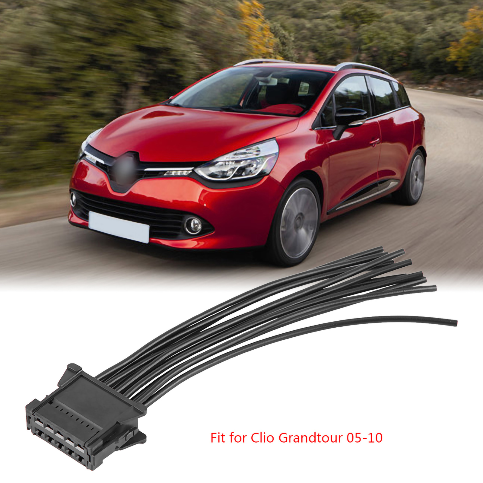 Stecker Und Kabelbaum Für Clio Grandtour Lüfterwiderstand 0510 7701209803, Kompatibles Autoteil, Gebläsemotorverkabelung, Einfacher Austausch, 1 Stück.