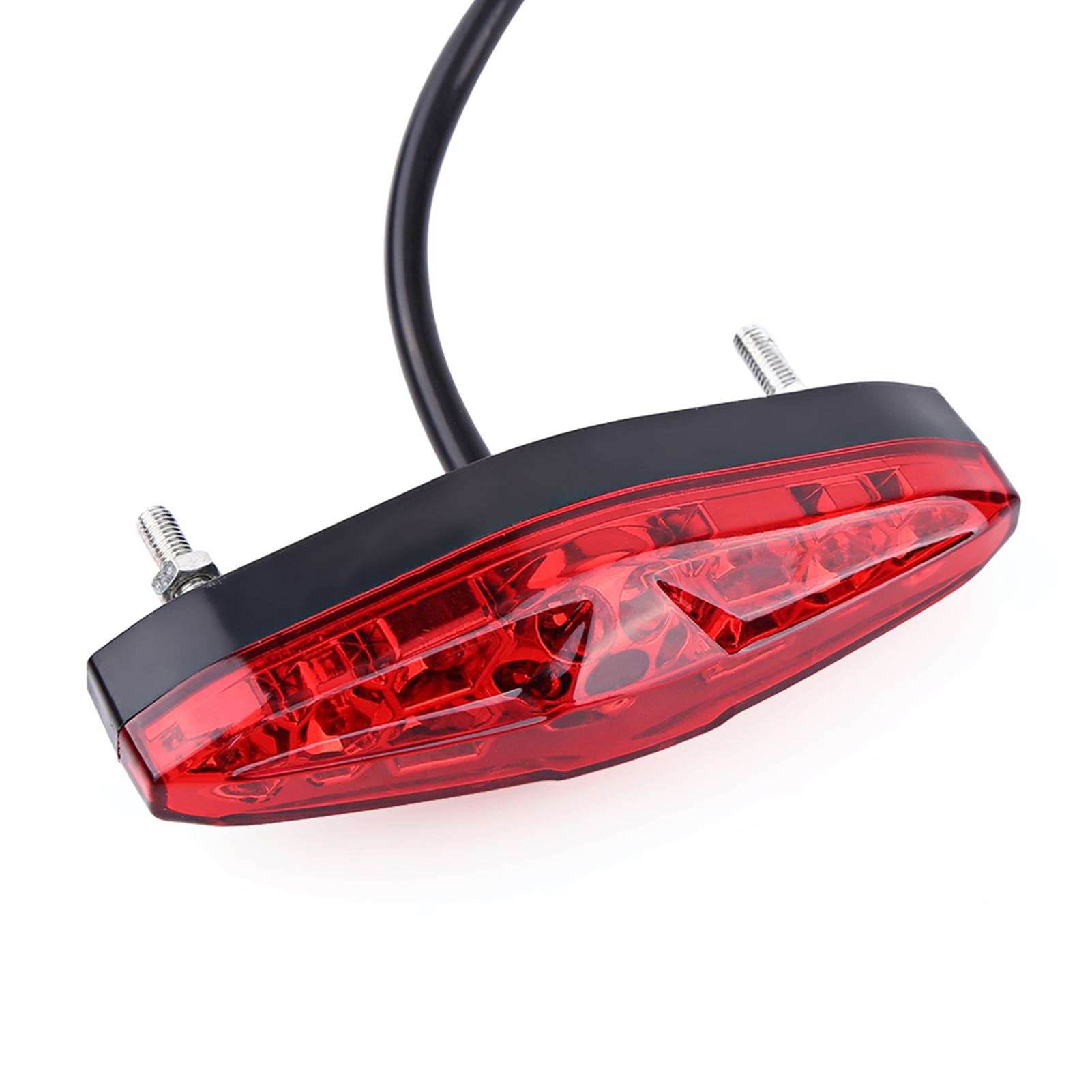 Universelle 12v 15 Led Rote Motorradbremsleuchte, Rücklicht Für Offroad-motorräder, Quads, Dirtbikes, Brems- Und Positionslicht, Längenverstellbar