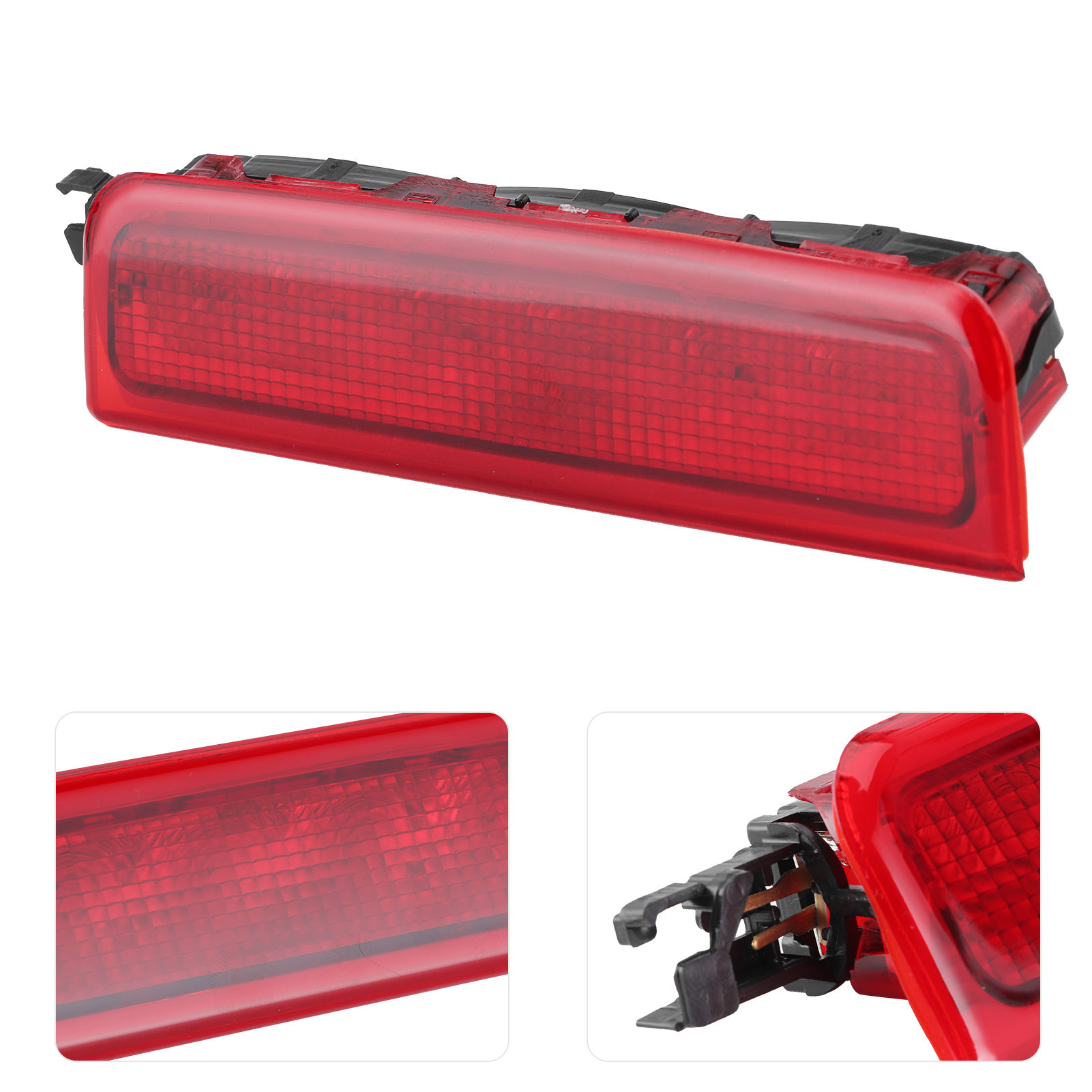Zusätzliches Hochgesetztes Bremslicht Für Volkswagen Caddy Iii Kasten 2ka 2kh 2ca 2ch (2004-2015), Rotes Signal, Austauschset.
