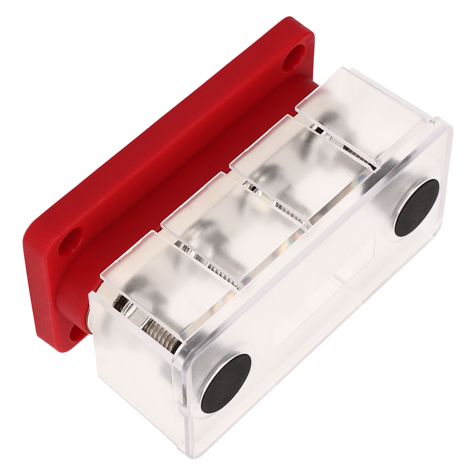 4-poliger M8-stromverteilerblock, 300 A 12 V–48 V Sammelschiene Für Boote Und Autos, Rot