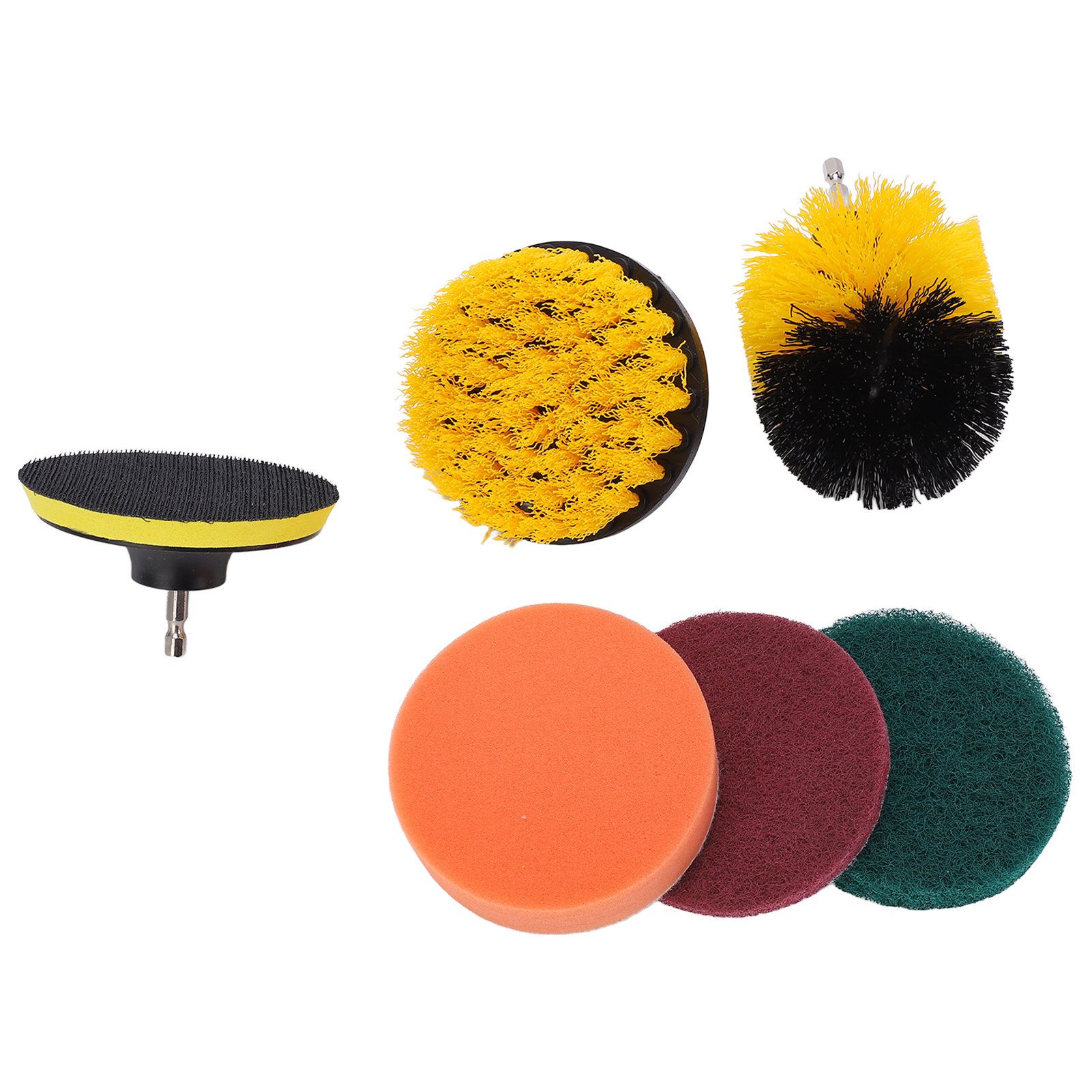 Set Mit 6 Bohrmaschinenbürsten Zur Reinigung, Scheuerset Für Bad, Küche, Böden Und Oberflächen, Rotierendes Reinigungswerkzeug