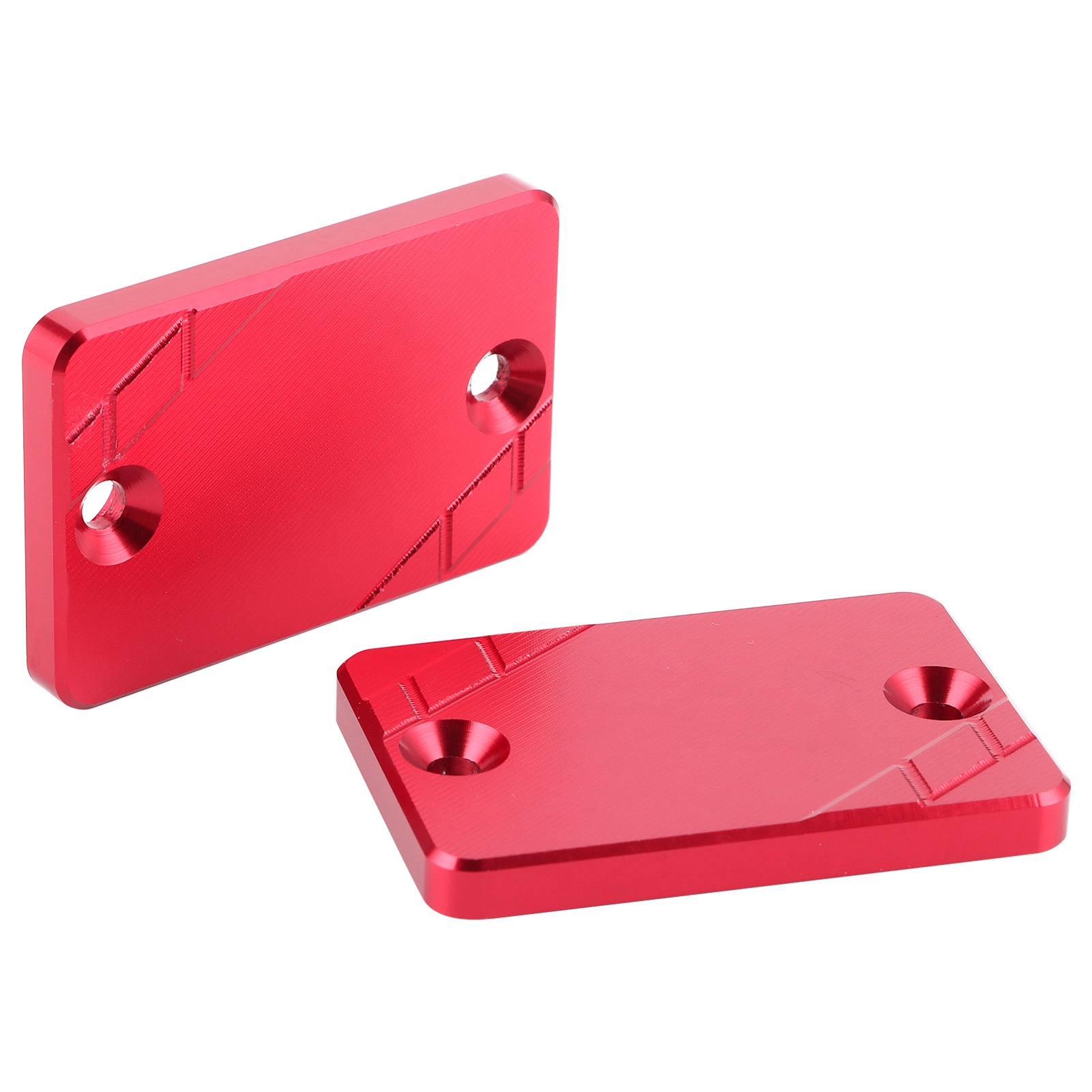 2 Stück Bremsflüssigkeitsbehälterdeckel Für Vorne Und Hinten, Passend Für Honda Cb300f, Cbr500r, Cb500f, Cb500x (rot)