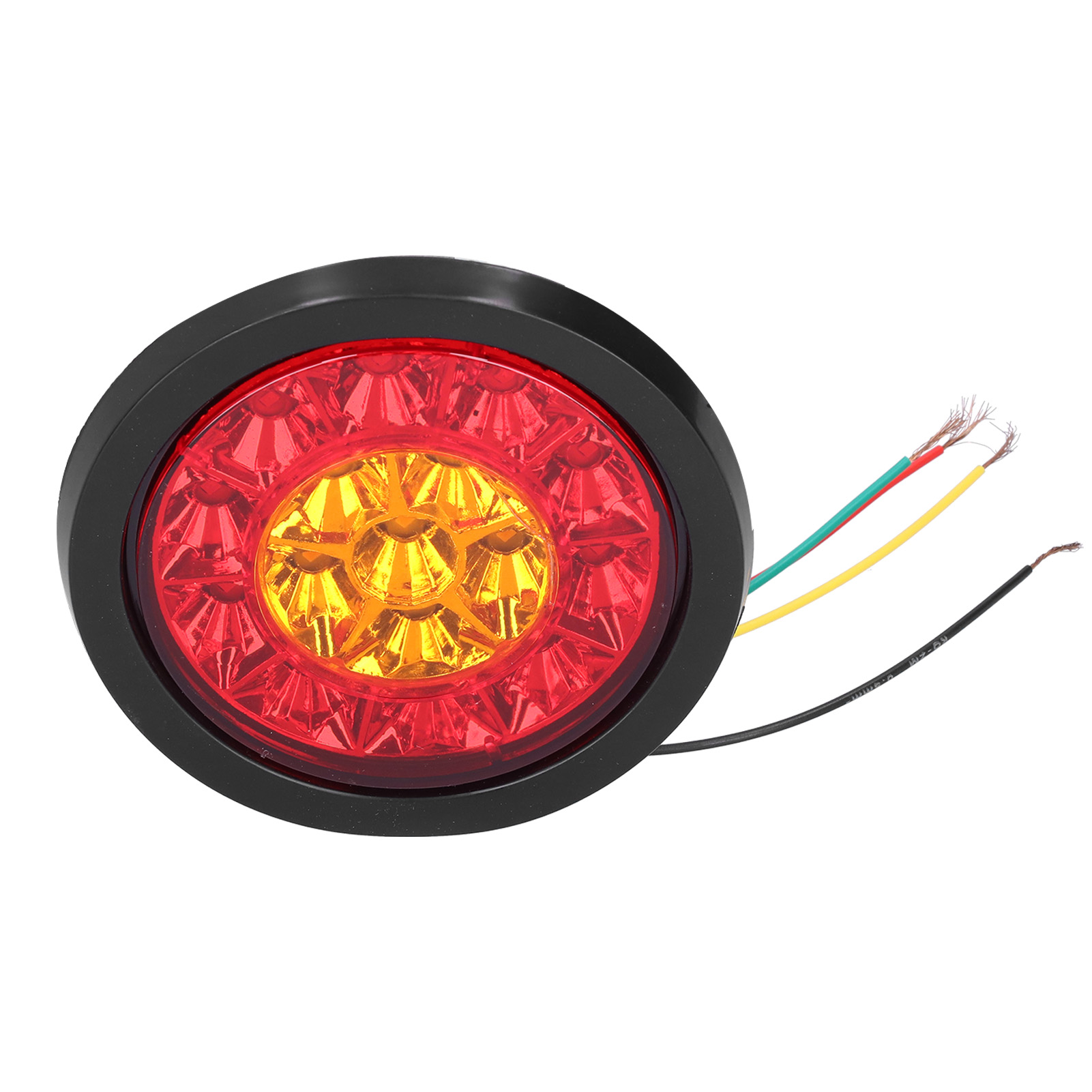 Runde 12-24v 16 Led Rot/gelb Blinkende Rückleuchten, Blinksignal Für Anhänger, Lkw, Wohnwagen, Wohnmobil