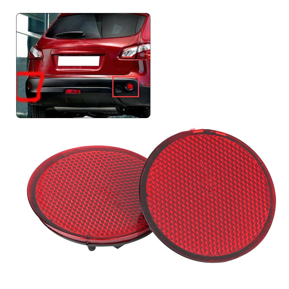 2 Stück Rote Reflektoren Für Die Hintere Stoßstange, Links Und Rechts, Teilenummer 26561je20a, Passend Für Nissan Qashqai 07-15