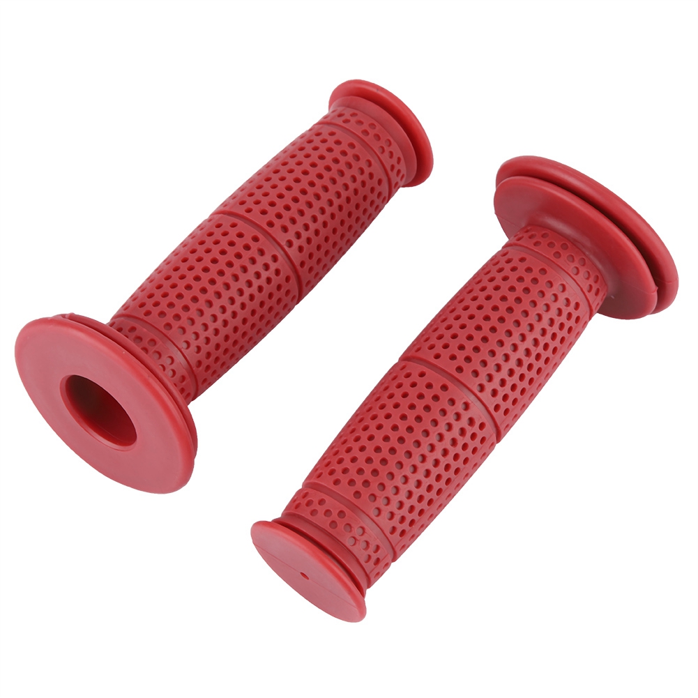 2 Tpu-motorradgriffe 22 Mm, Rote, Rutschfeste Lenkergriffe, Komfortables Motorradzubehör