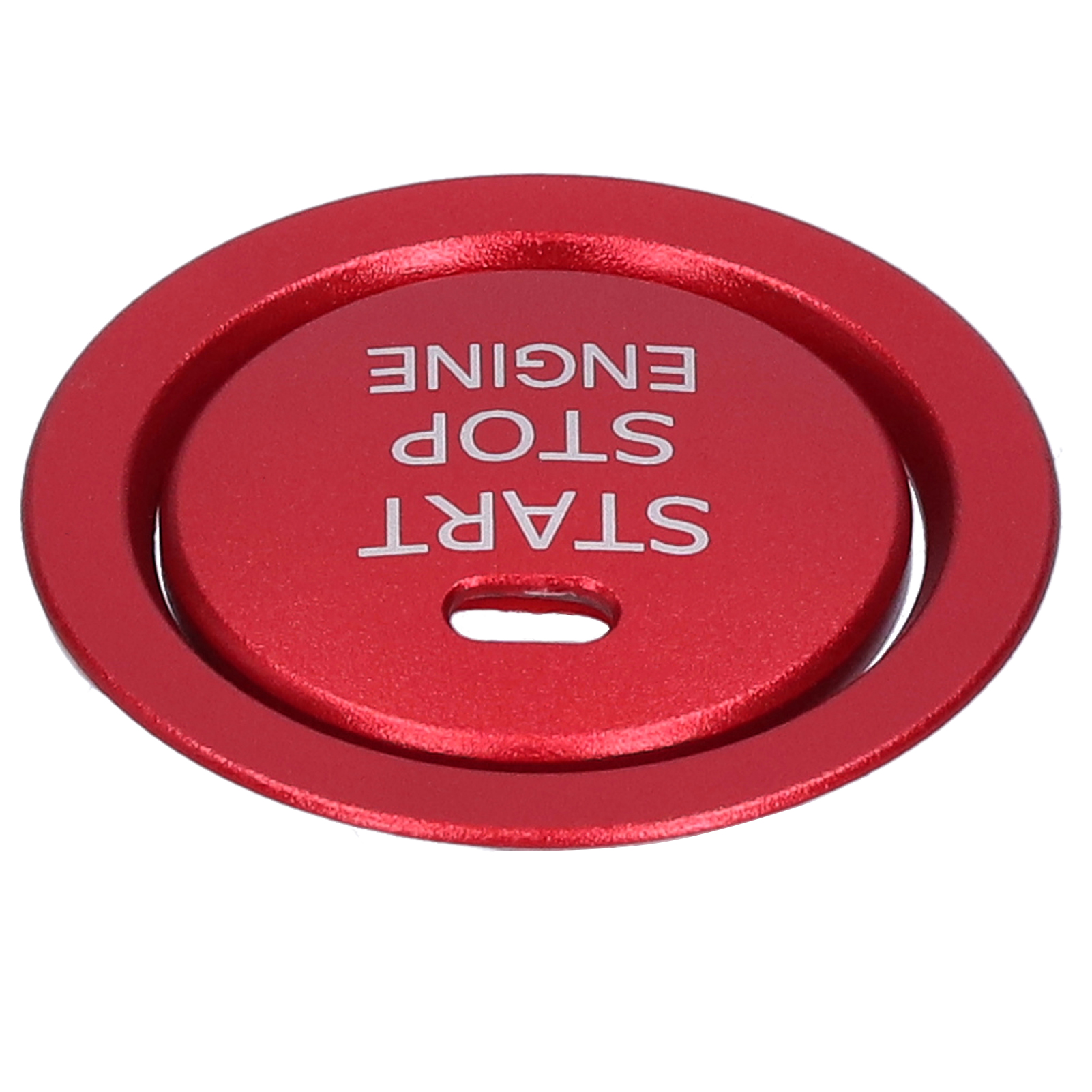 2-teiliger Start/stopp-knopfrahmen Aus Aluminiumlegierung, Rot, Für Den Innenraum.