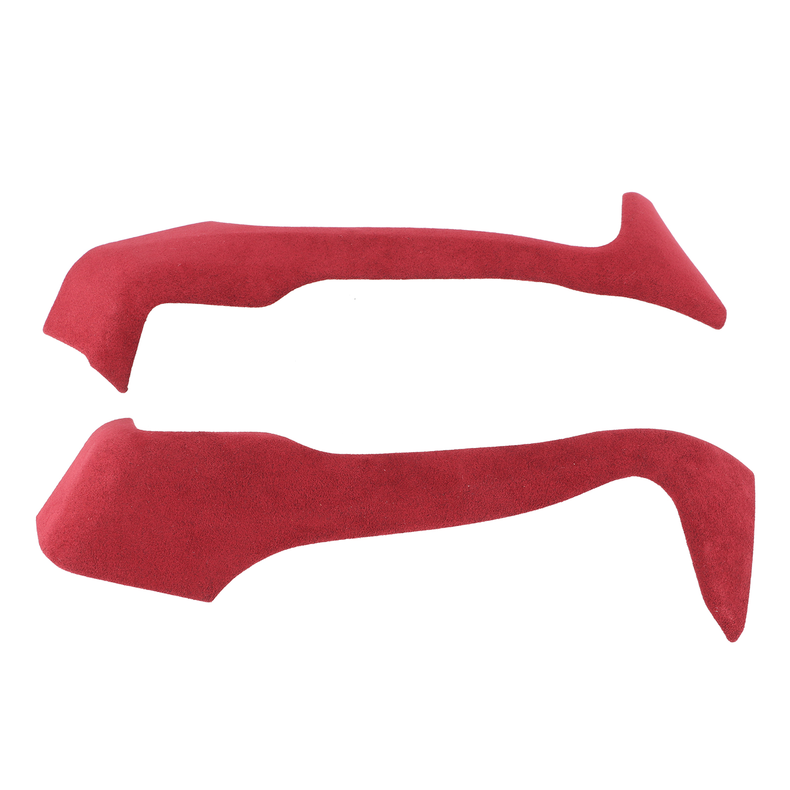 Türarmlehnenverkleidung Aus Wildleder, Türgriffverkleidung, Kompatibel Mit Subaru Brz 2013-2020, Leuchtend Rot, Komplettset