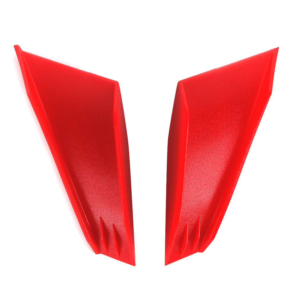 Paar Universelle Aerodynamische Motorradspoiler Für Honda Und Yamaha – 2-teiliges Set, Rot, Performance-seitenstabilisatoren