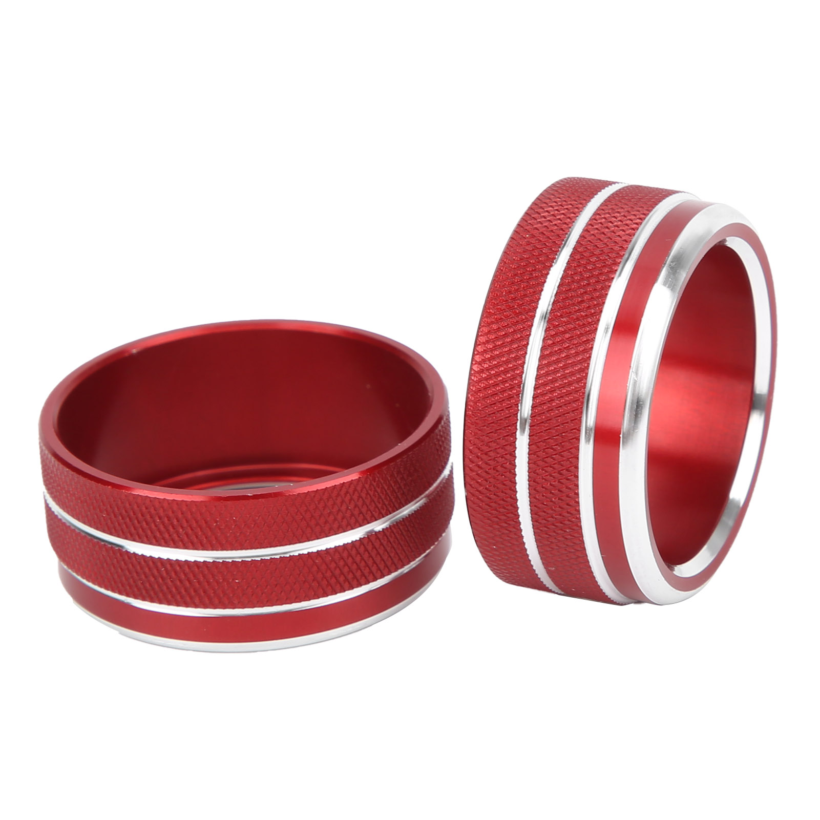 Dekorative Rote Aluminiumringe Für Klimaanlagenknöpfe, Passender Ersatz Für Toyota Camry 2018-2020, Innenausstattung, 2er-set.