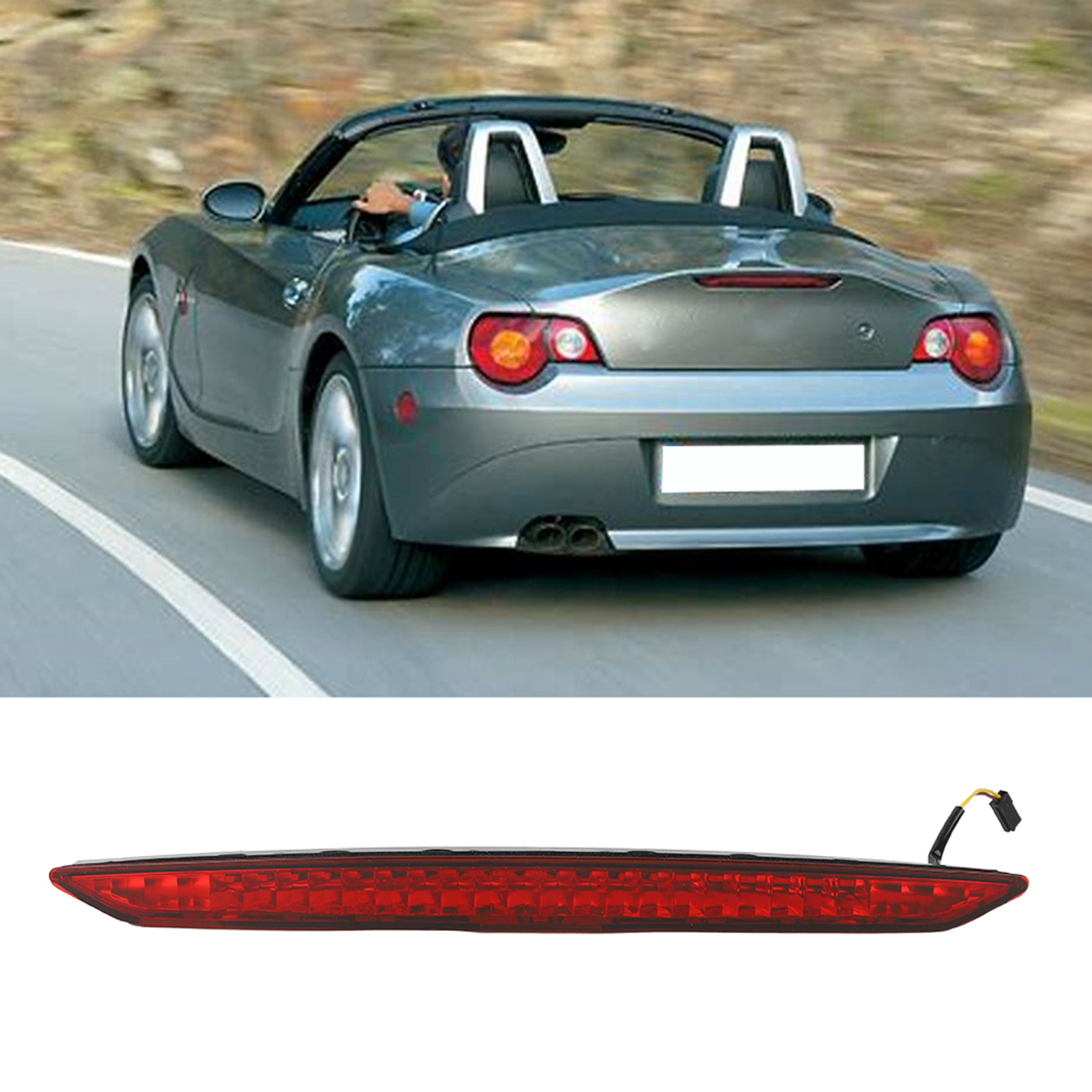 Rote Led-bremsleuchte Oben Für Bmw Z4 E85, Obere Hintere Bremsleuchte, Bremslicht, Kompatibel Mit 63256917378, Direkter Ersatz