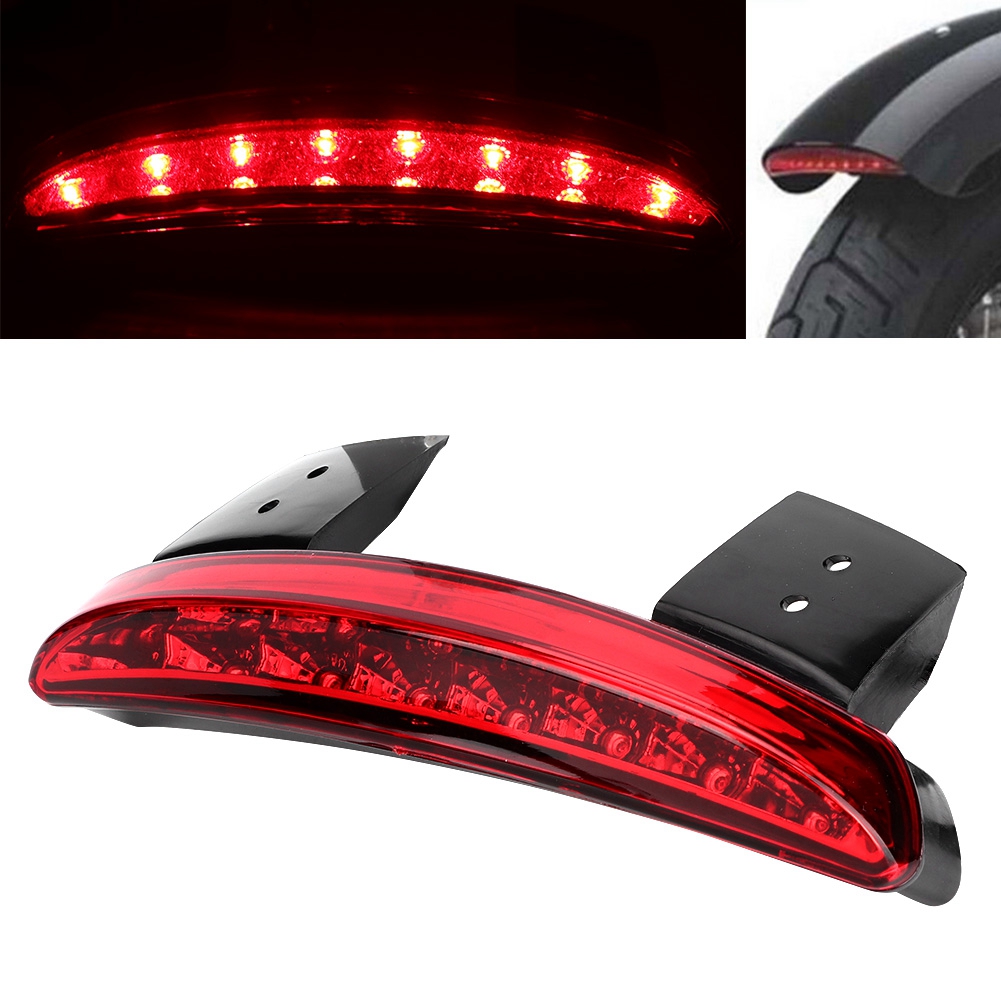 Motorrad-rücklicht Xl883n 2007-2013, Led-bremslicht Für Kotflügel, Integrierter Blinker, Rote Optik, Robuste Beleuchtung, Kompatibles Ersatzteil.